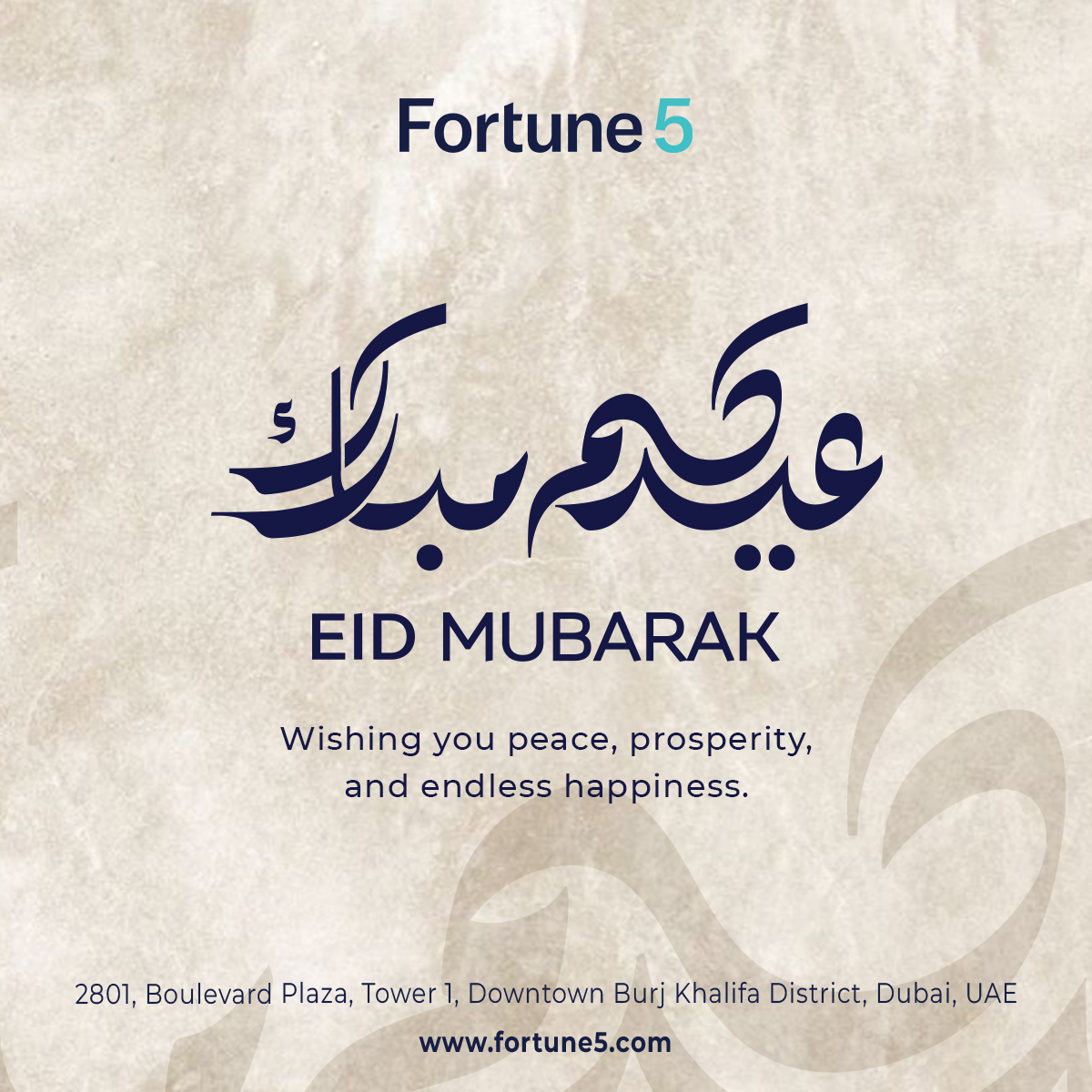 Fortune5 wishes you and your family a Happy Eid Mubarak
#eidmubarak #eid #Fortune5 #fortune5developments