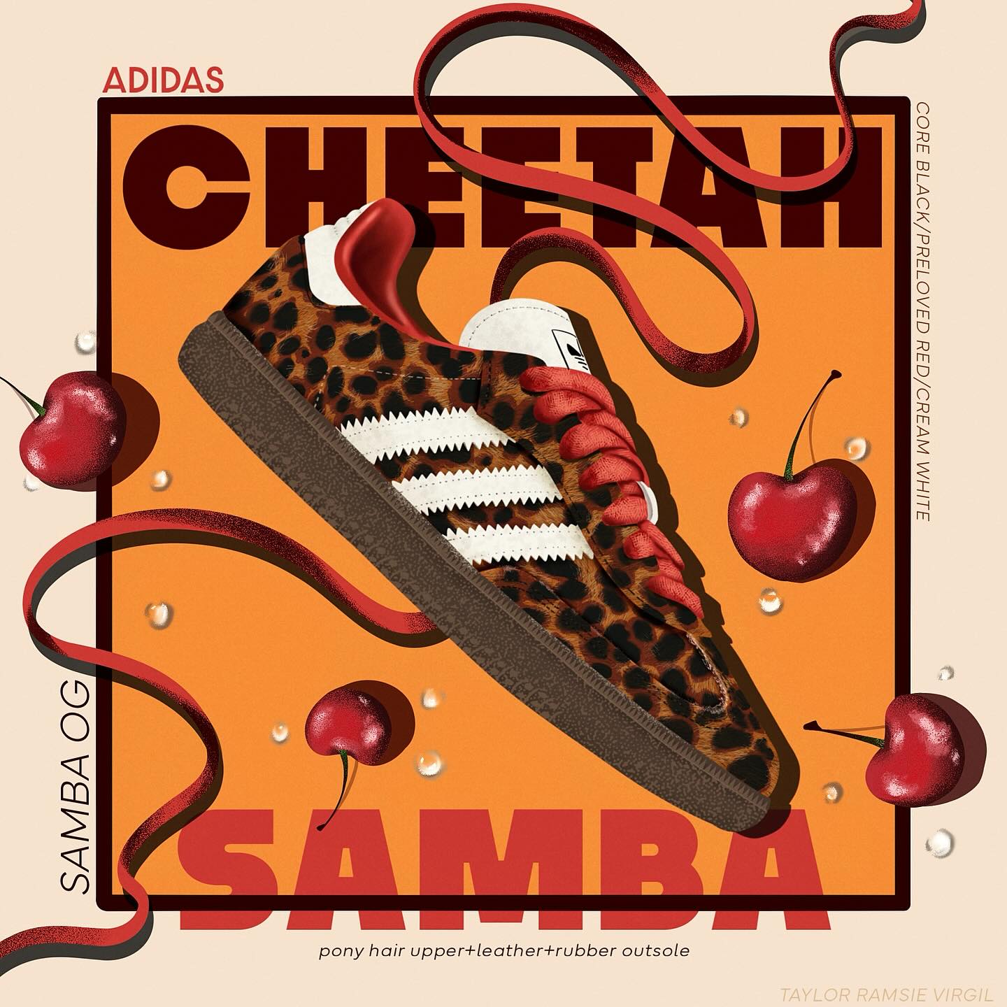 I like both of them so y’all are gonna see both of them. The playful and bold @adidas Cheetah Print Samba OG. #adidas #adidasshoes #adidassambaog
