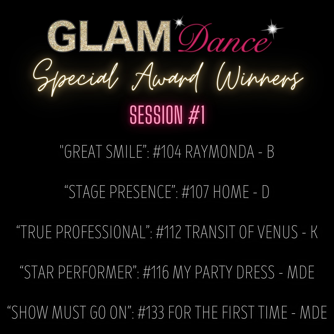 Day 1 Special Award Winners! ✨
