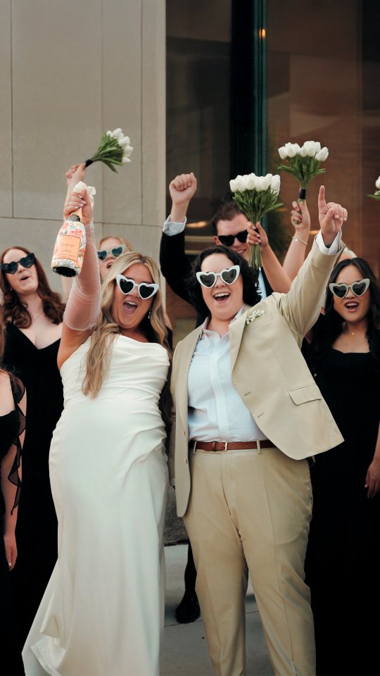 They picked their last name with a coin toss! 🙌🏼✨
When we say make your wedding your own - this is the best advice we could give and Mack and Linds certainly did just that! The energy from this wedding was contagious - and their first dance, surrounded by their loved ones waving pride flags, was a powerful, moving moment. To top it off, they ended the night with their very own t-shirt toss - a must have for any wedding really! 🎉
Side note: We are personally huge fans of this song and we've been dying to use it for about 2 years now! The energy brought to this day just made sense and fit so perfectly together. 🎶
~
The Dream Team
Photography: @cierakathleenphotography
DJ: @soundsplusdj
Venue: @doubletreewindsor
Hair stylist: @hairbyalyssalauzon
Officiant: @emmieolsloan
Dress boutique: @itsyourdaybridal
Tux: @natashaeshh
#windsorwedding #windsorweddingvideo #windsorweddingvideographer #windsorweddingvideography #ontarioweddingvideo #weddingfilm #weddingvideographer #weddingvideography #weddinginspo #weddingdress #brideandgroom #justmarried #cinematography #blurthelinefilms #weddingseason #weddingfilmmakers #weddingstory #sonyfx3 #sonyalpha #sonya7iv #highenergyreception #tshirttosswedding #coinflip #funweddingideas #loveislove #nontraditionalwedding