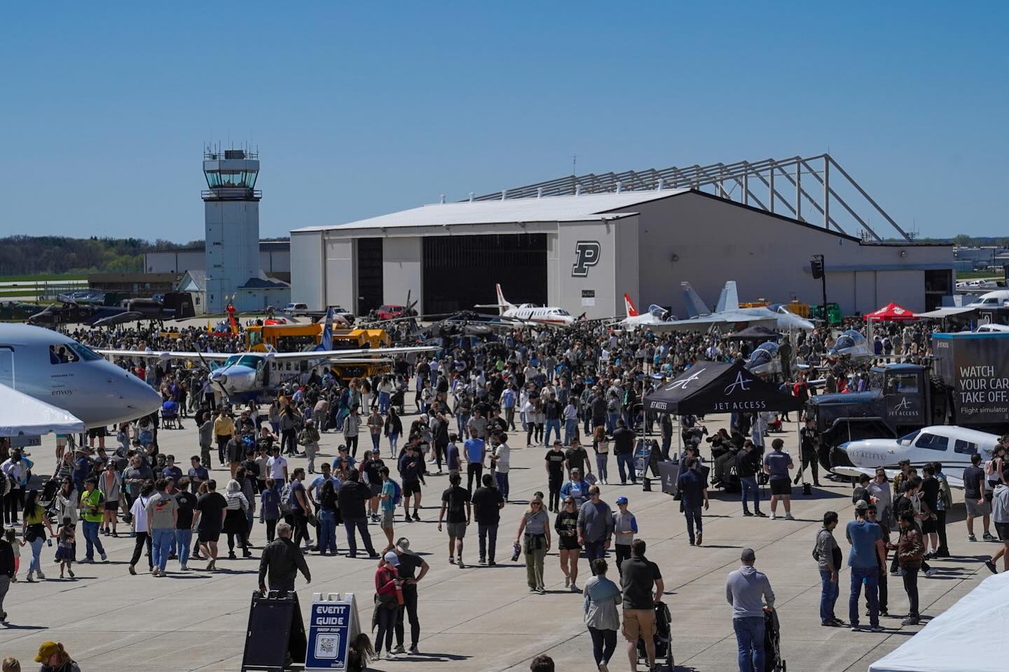 Just one week until Purdue Aviation Day 2025! ✈️ Get ready for an action packed day of aircraft displays, inspiring guest speakers, family-fun, networking, and more! Don’t miss out!
Mark your calendars! 🗓️
Saturday, April 5th
9 - 4
Purdue University Airport