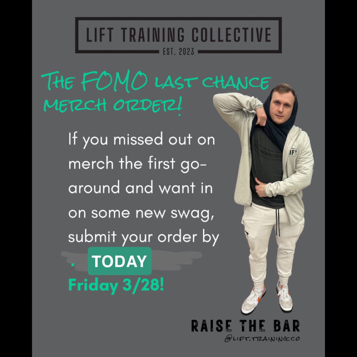 MERCH RE-ORDER🔥
•
Surprise! For today only, We are having another merch pre sale for everyone who wasn’t able to take advantage of the first one!
•
Are you, or someone you know, interested in grabbing LIFT gear? fill out the Google form in our bio and we will let you know when the shipment comes in💪🏻
•
Look good, feel good, play good.
RAISE THE BAR.
Model: @officialblacksheepperformance