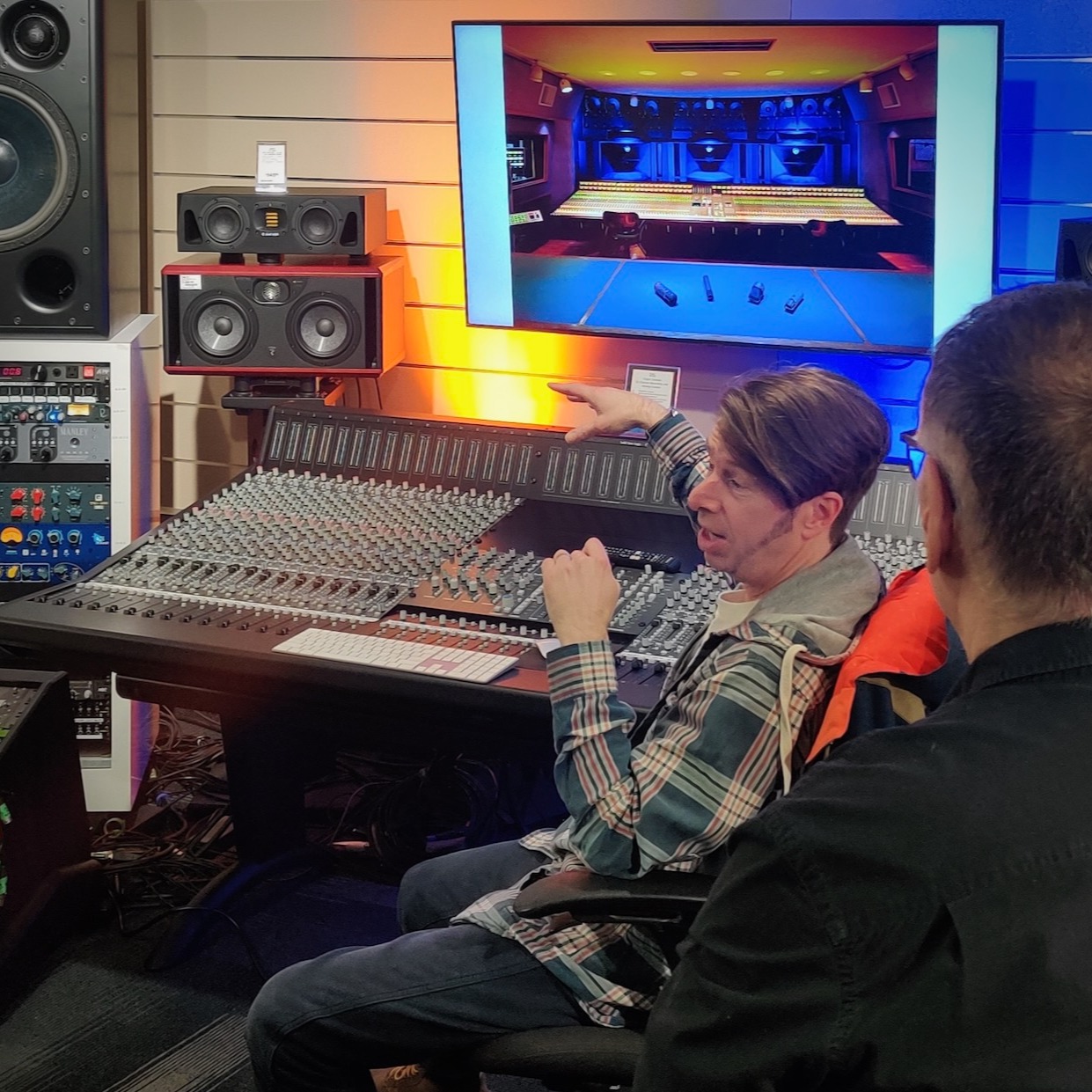 Yesterday, we had the distinct pleasure of hosting Jim Motley, Senior Vice President of International Sales at @solidstatelogic. During his visit, Jim shared valuable insights on SSL consoles, including our own SSL Origin 32, which can be seen in the photo alongside him. However, what truly stood out was his fascinating discussion on the history and legacy of @harrisonaudio consoles and brands.
One highlight was the introduction of the new Harrison 32 Classic, a console that beautifully captures the iconic sound of Harrison consoles from the golden era of R&B and Soul. With its uncompromising modular design, flexible workflows, and hybrid features, the 32 Classic represents a perfect blend of timeless craftsmanship and modern functionality. Whether it’s the transformer-coupled mic preamp design, the incredibly smooth and musical EQs, the legendary filters, or the high-quality components used throughout, the 32 Classic creates an inspiring environment for artists while providing producers and engineers the confidence to achieve excellence.
Interestingly, just a few weeks prior to Jim’s visit, we had already been researching the Harrison 32 and were thoroughly impressed. We came across a raw, behind-the-scenes video from Harrison featuring talented musicians collaborating and building a song from scratch. The end result was outstanding, but what truly captivated us was hearing the console in action during the multitracking process—extremely impressive! Check out the video here:
https://youtu.be/4_GsZZrhPGM?si=tAeWuun7q0p1Ro_Q
A big thank you to Jim for taking the time to visit and for delivering such an informative and engaging session. We look forward to more inspiring discussions in the future!
@longandmcquade