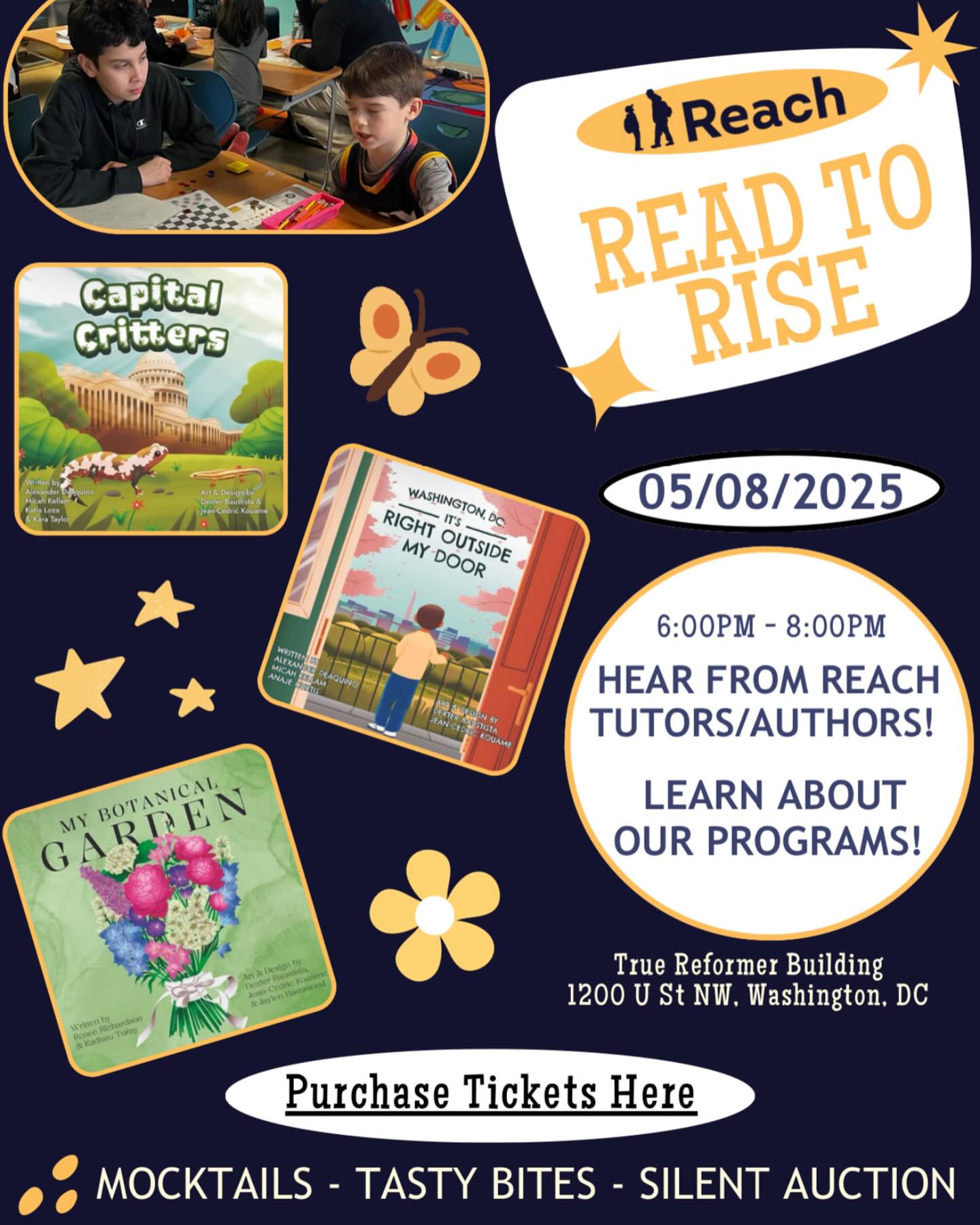 🚨Big News! Click the link below to read more! 👇
https://givebutter.com/c/ReadtoRise2025
You can also access the direct link by viewing our story and highlights!
Reach is excited to announce the official date for our Read to Rise event! Join us in May for a celebratory evening in support of Reach programs and the opportunity to connect with the Reach community! 🌟