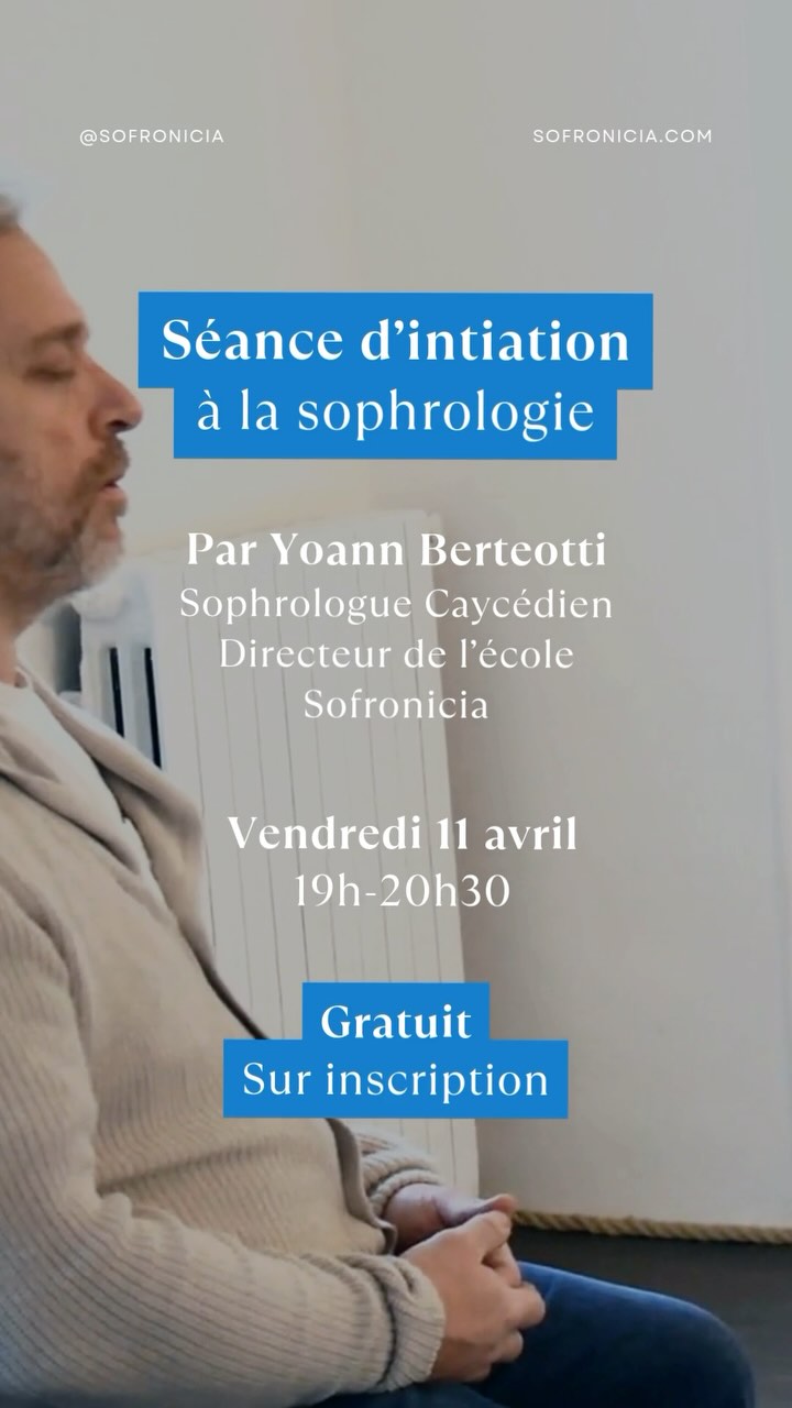 Nous organisons une nouvelle séance d’initiation à la sophrologie le vendredi 11 avril !
Yoann Berteotti, sophrologue caycédien et directeur de l’école Sofronicia, vous propose de découvrir la pratique sophrologique, le vendredi 11 avril de 19h à 20h30.
Cette séance découverte est idéale pour les personnes qui n’ont pas encore osé se lancer dans la pratique, mais aussi pour celles qui souhaitent rejoindre la formation semaine à Nice qui débutera en mai.
🗓 Vendredi 11 avril
🕛 19h-20h30
📍Sofronicia, 40 boulevard Jean Ossola, Saint-Laurent-du-Var
GRATUIT
Inscrivez-vous dès maintenant !
Les places sont limitées alors ne tardez pas à nous contacter pour garantir votre participation.
📩 ecole@sofronicia.com
📞 06 84 70 51 29
🖥 www.sofronicia.com #sofronicia #sophrologiecaycedienne #devenirsophrologue #formationsophrologie #formationsophrologue #sophrologienice #sophrologie