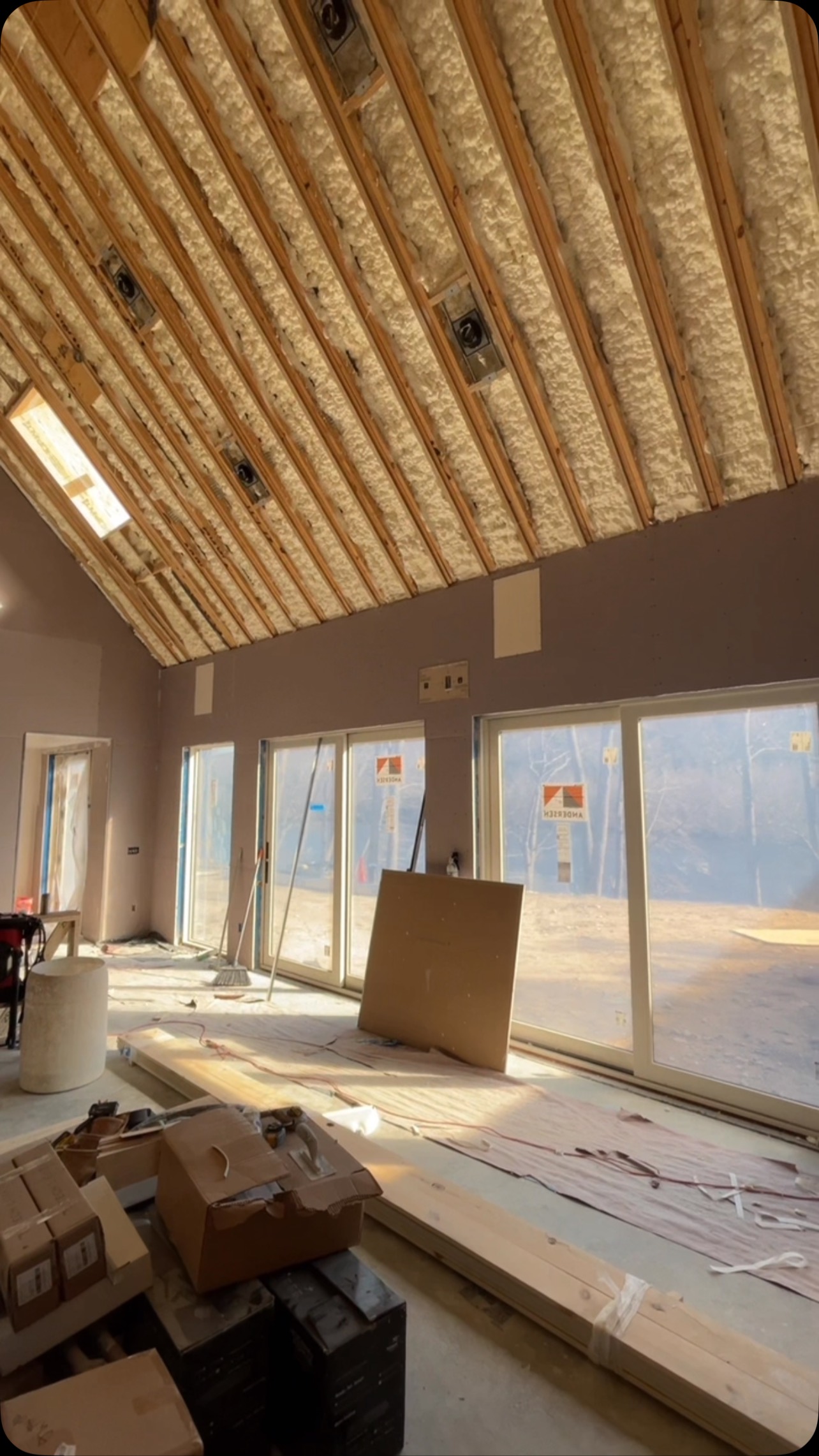 Wrapping up the final fit and finish check on our @sonancebeyondsound @jamesbysonance plastered-in speakers here in Smithfield. @speck_electric was on-site, fine-tuning them to ensure they’ll plane out perfectly once the plaster is applied.
We’re using joint compound for the speakers instead of regular plaster. Why? Because when the music’s pumping, the speakers need to flex under pressure without risking cracks in the finish. It’s a crucial step—proper taping and using joint compound (or bucket mud) ensures both durability and flawless functionality.
Stay tuned for more updates as we keep pushing forward! @strateres
#EchelonBuilders #HomeTheater #MinimalistDesign #LuxuryLiving #LuxuryHomes #CustomDetails #Sonance #plasteredinspeakers #luxuryaudio
—
#architecture #home #builder #interior #luxury #construction #massachusetts #bostonma #siteprotection #cleanjobsite #handmade #gobuild #customhome #plumbing #electrical #radiantheat #lutron #control4 #homeworks #sonance