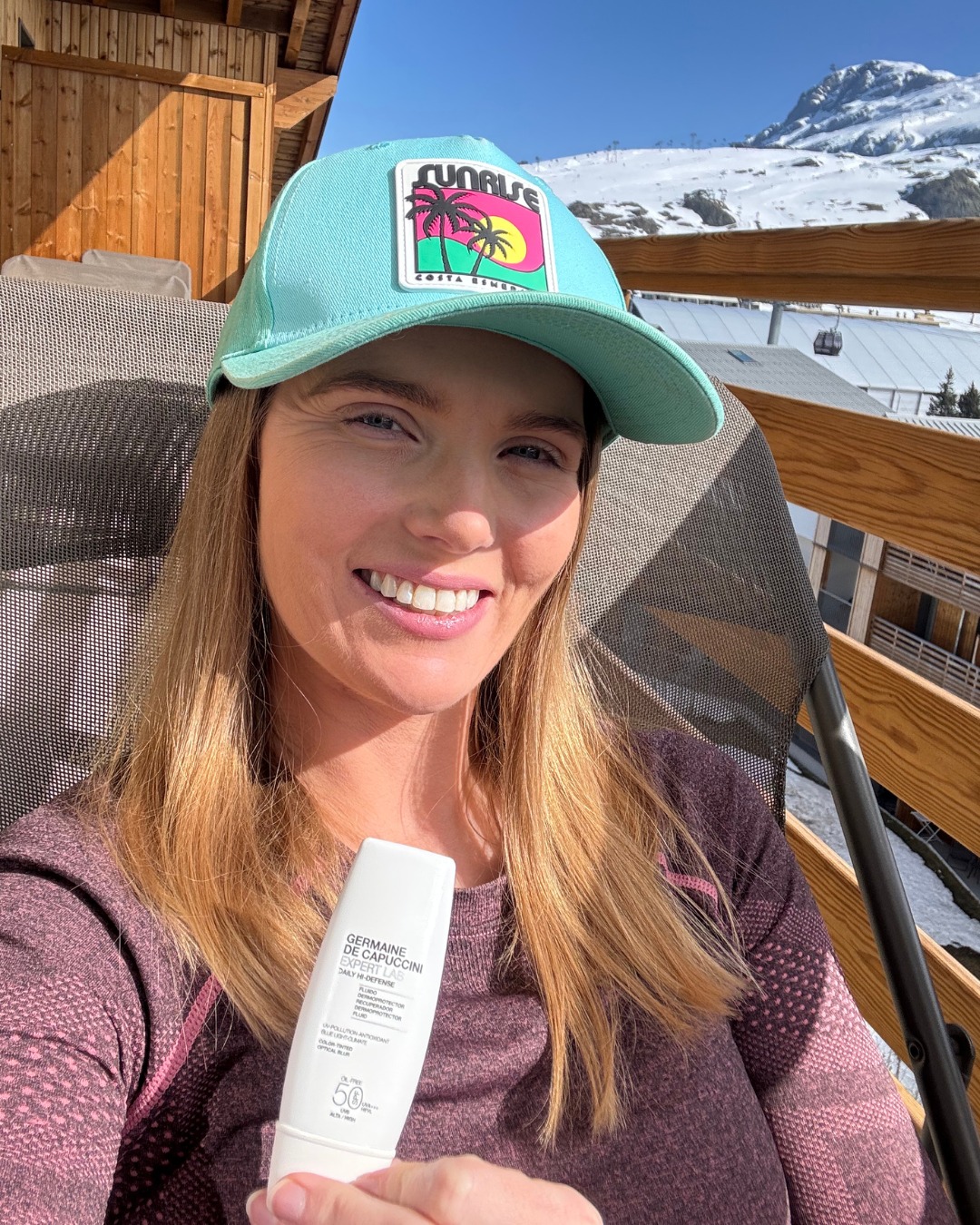 Did you know? You’re at greater risk of UV damage when on the slopes than when on the beach.
Larissa has recently been on a ski trip in Alpe d'Huez and made sure to take extra care of her skin! As you can see, she's taking all of the necessary precautions including wearing long sleeves and factor 50. Following recent surgery to remove skin cancer from the top of her forehead, she's also been keeping this area covered with a hat or headband when not wearing a helmet.
The combination of high altitude, cold dry air and 80% reflected sunlight can lead to more severe sunburn than sitting by a beach or pool in a hot country. You also need to be aware of windburn that can accelerate skin damage and leave skin dry and sore.
Wearing a high SPF whilst skiing is essential to protecting your skin from serious UV exposure and damage.
Keep most of your skin covered and don’t forget to protect your lips too - even on cloudy days!
#skiskincare #skiseason #travelskincare #spf #skinprotection