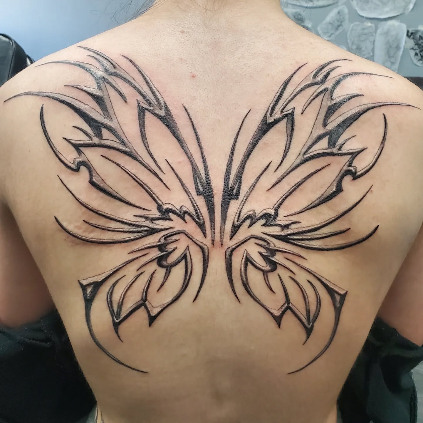 For Sheridan. Thank you!
#butterflywings #backpiece #courticetattoos #claringtontattoos