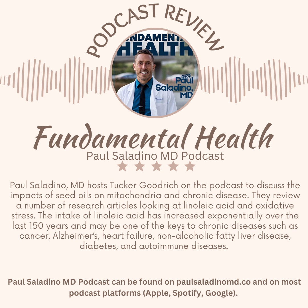 New on the Blog!
Seed oils are a hot topic right now and Dr. Paul Saladino has been diving into the research for quite some time.
This podcast episode covers the process by which linoleic acid found in seed oils oxidizes and heavily impacts the mitochondrial of cells which is linked to many chronic diseases.
Head over to the blog for the full review!
-
#dietitiansofinstagram #seedoils #podcastreview #fundamentalhealth #chronicdisease #nutritionblog