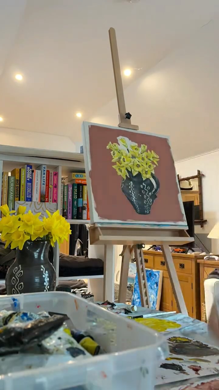 Daffodils (2025) oil on canvas, 56x56cm
I’ve been loving seeing all the daffodils across Cornwall, so I bought myself some and painted them🌼
#art #artwork #artist #paint #painting #painter #oilpaint #oilapainting #oilpainter #daffodils #daffodilspainting #spring #canvas #canvaspaintings #cornishart #cornistartist #foryou #fyp
