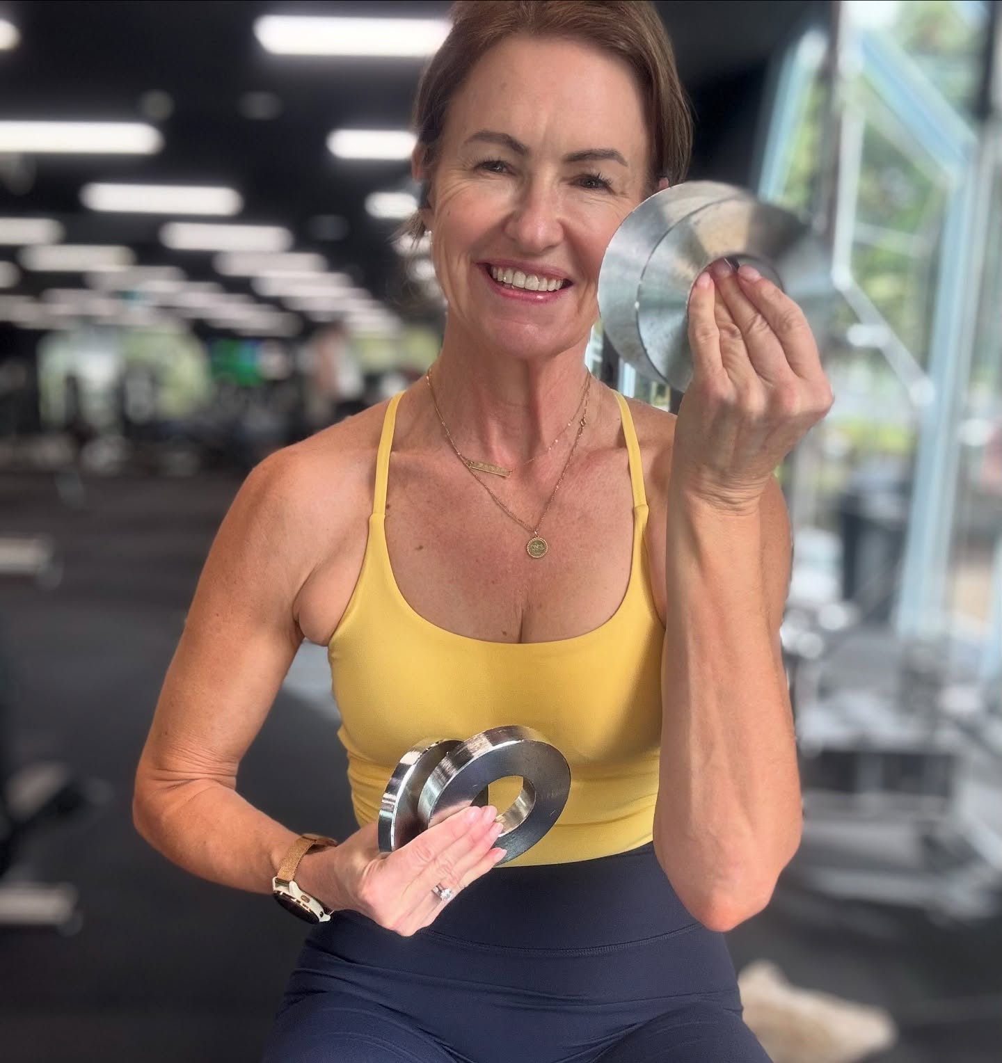 The most important things in my gym bag are my incremental weights.
If you’ve been in any sort of gym environment you have probably heard the term “progressive overload”. But what does it mean ?
In order to gain fitness or strength, we stress the body in a controlled manner, our body adapts to that stress and becomes fitter or stronger. And so, we then must increase the stress to further improve.
Progressive overload can be adding more weight to what we are lifting, completing more repetitions or even when we are doing our walks, pushing to complete our usual circuit in a faster time.
We push a little harder, we adapt, we push a little harder again.
Progressive overload 🙌