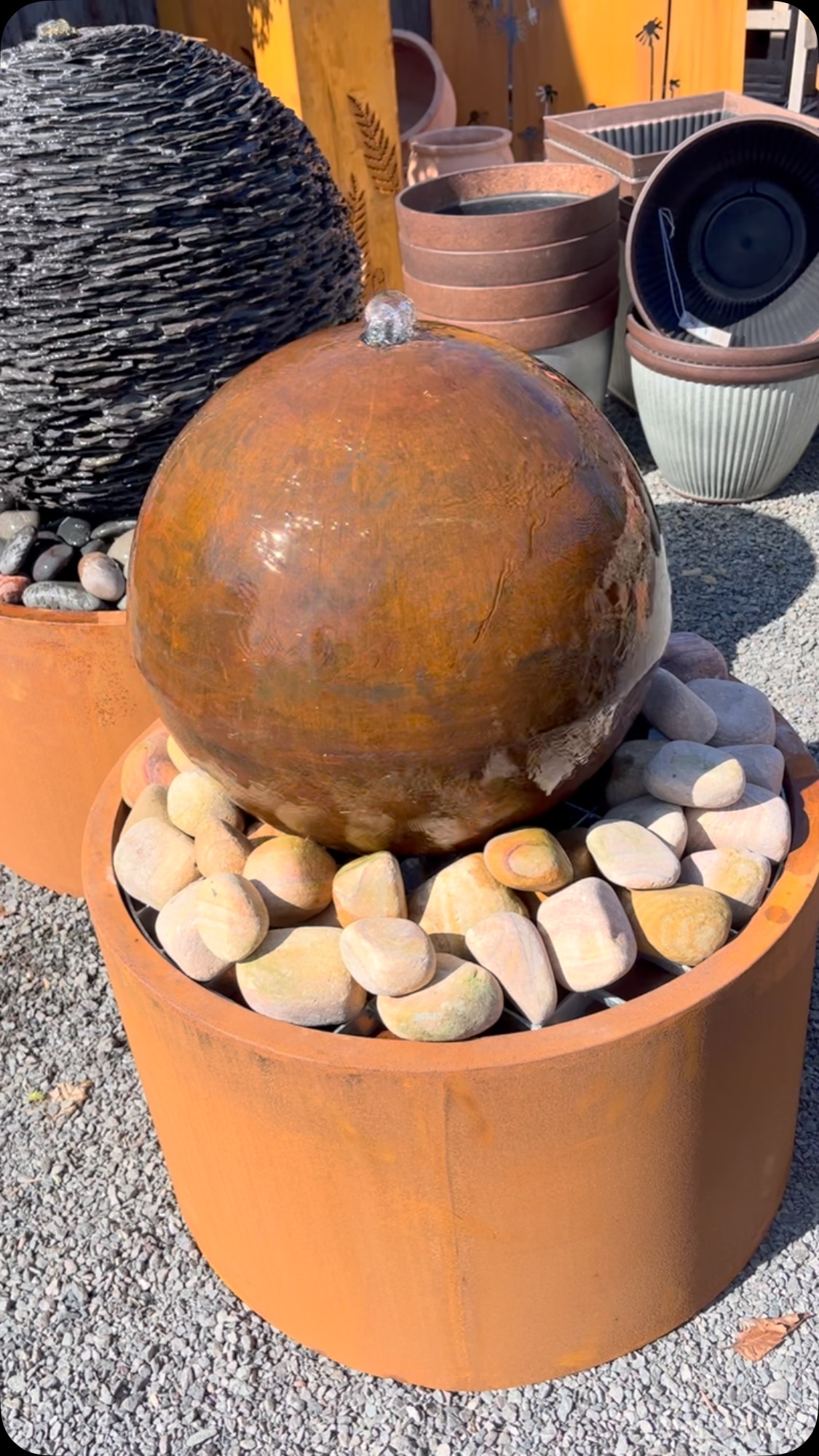 New in today thes beautiful rustic water features along with fern leaf design columns and dandelion panel 🌸