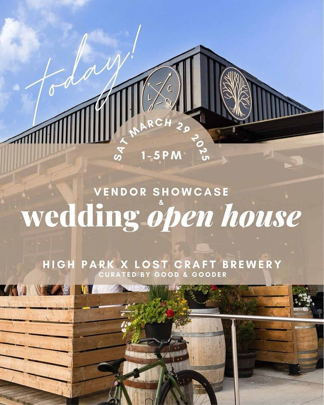TODAY!! 🗓️ Engaged? Planning a wedding? Just love a good brewery hangout? We’ve got the perfect event for you!
Join us today for an exclusive Wedding Open House & Vendor Showcase at High Park Brewery x Lost Craft on March 29, 2025 from 1-5 PM! 🍻
🌸 Meet handpicked wedding pros who’ll make your big day amazing
📍 Explore a unique brewery venue for laid-back celebrations
🍻 Sip on craft brews while getting inspired
✨ Tickets are FREE! RSVP now & bring your wedding crew! Link in bio.
.
.
.
.
#TorontoWedding #WeddingShowcase #BreweryWedding #EngagedToronto #TorontoEvent #WeddingVibes #TorontoCouples #WeddingPlanning #SayIDo #JustEngaged #LoveToronto #WeddingIdeas #TorontoVendors #GTAWeddings #TorontoWeddingVendors #WeddingInspo #CraftBeerToronto #HighParkBrewery #LostCraftBrewery #WeddingShow #TorontoEvents #PlanYourWedding #TorontoWeddingPlanner #2025Wedding #TorontoLove #TorontoLife #DateNightToronto #TorontoBride #streetsoftoronto #yyzdaily