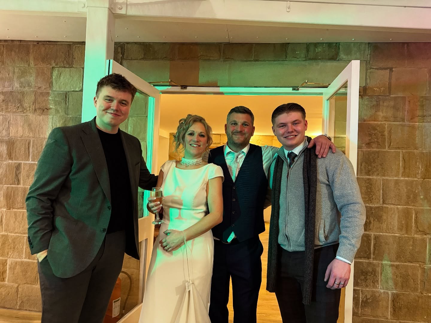 Mr & Mrs Kew! 💛
•
This was definitely a first for us: a surprise wedding! Guests were invited to what they thought was a 40th birthday party, only to be greeted by a newly married bride and groom! We played 2 acoustic sets, with the second later in the evening to get guests on the dancefloor- and they did not disappoint! 🕺🏼🪩
