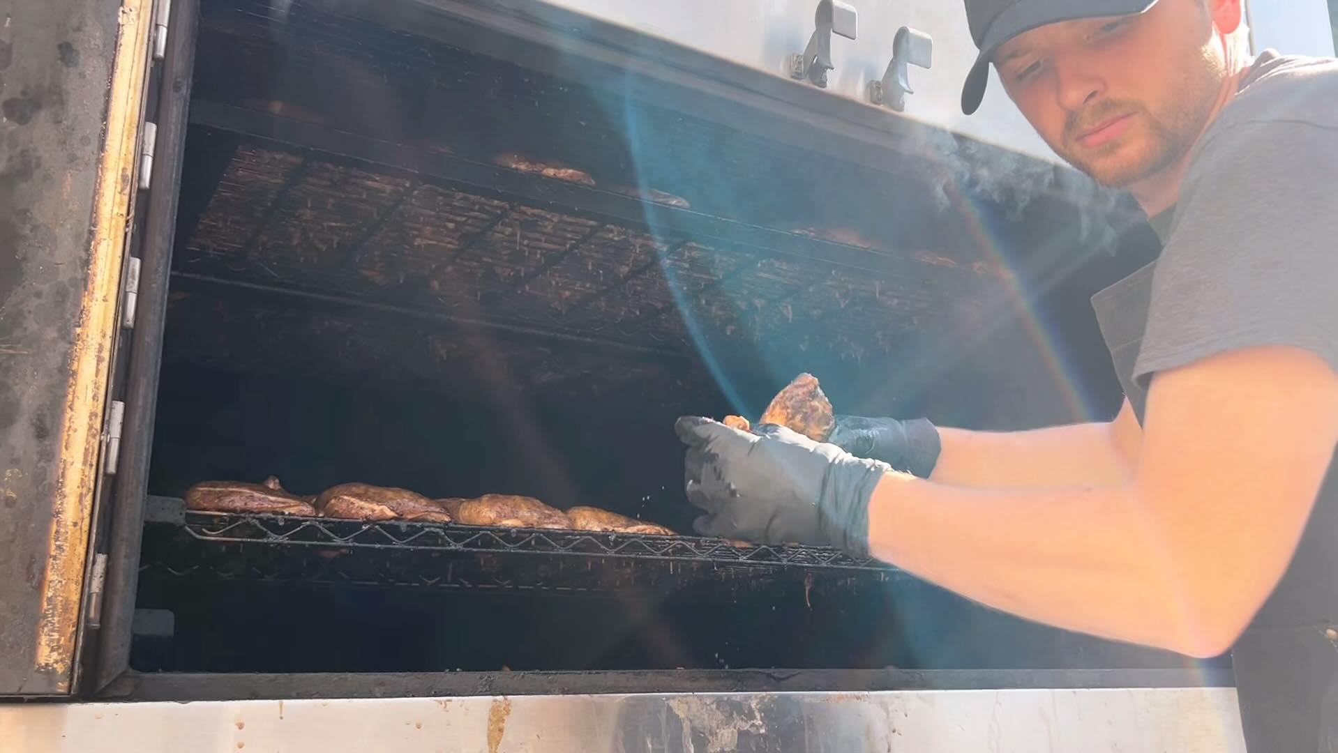 Smokerâs open, chickenâs flying. Just doing what we do bestâcatering seasonâs in full swing. #bayarecatering #bayareabbq #vallejoca