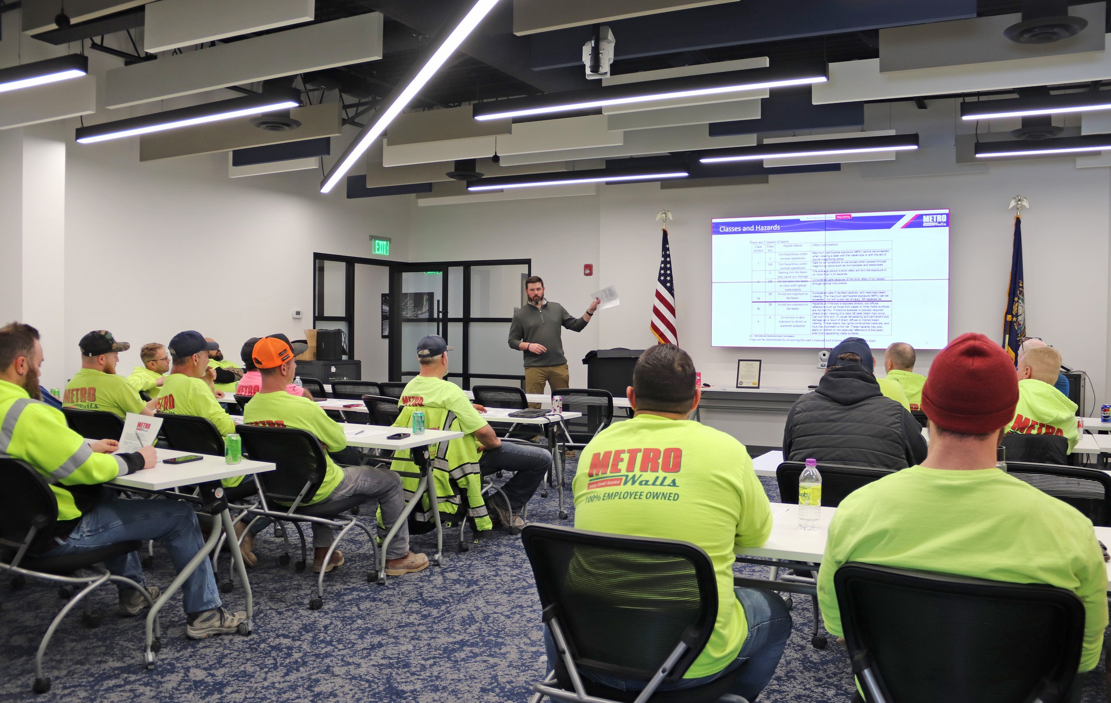 Our first quarterly foreman safety meeting of 2025 is in the books!
Last month, our foreman gathered to talk about our safe driving program, baker scaffold safety, toolbox talks, recent observations, and so much more!
These meetings, along with our continued daily safety measures, ensure a quality safety program that is present at every job site.