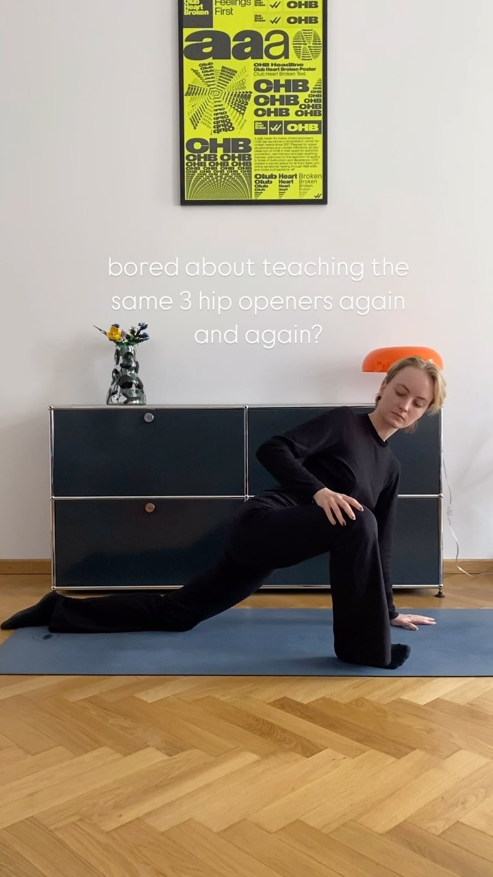 Teaching hip openers is kind of a cliché class and we sometimes can get a little bored about it.
But it doesn’t have to be!🌀
We tend to focus only on one part of the hips - hip flexors.
The hips can do so much more movements.
✨Hip Flexion → Iliopsoas, Rectus Femoris, Tensor Fasciae Latae
✨Hip Extension → Gluteus Maximus, Hamstrings (Biceps Femoris, Semitendinosus, Semimembranosus)
✨Hip Abduction → Gluteus Medius, Gluteus Minimus, Tensor Fasciae Latae
✨Hip Adduction → Adductor Magnus, Adductor Longus, Adductor Brevis, Gracilis, Pectineus
✨Hip External Rotation → Gluteus Maximus, Piriformis, Obturator Internus & Externus, Gemelli, Quadratus Femoris
✨Hip Internal Rotation → Gluteus Medius (anterior part), Gluteus Minimus, Tensor Fasciae Latae
so how about teaching a class about the different components of the hips?💡
#yogateacher#teachingyoga