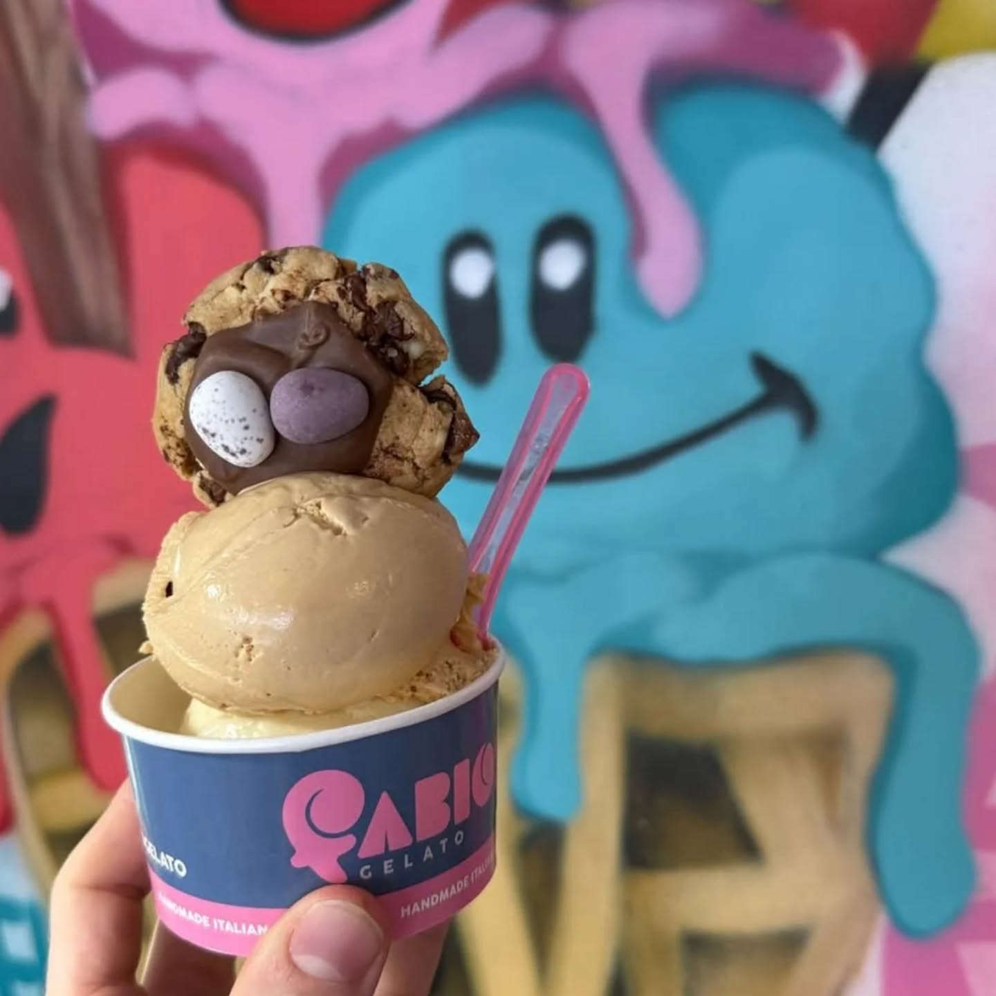 Gelato and a cookie 🔥 🍪 🍦 #cookies #gelato #baker #gelatomaker #icecream #hitchin #letchworth #london