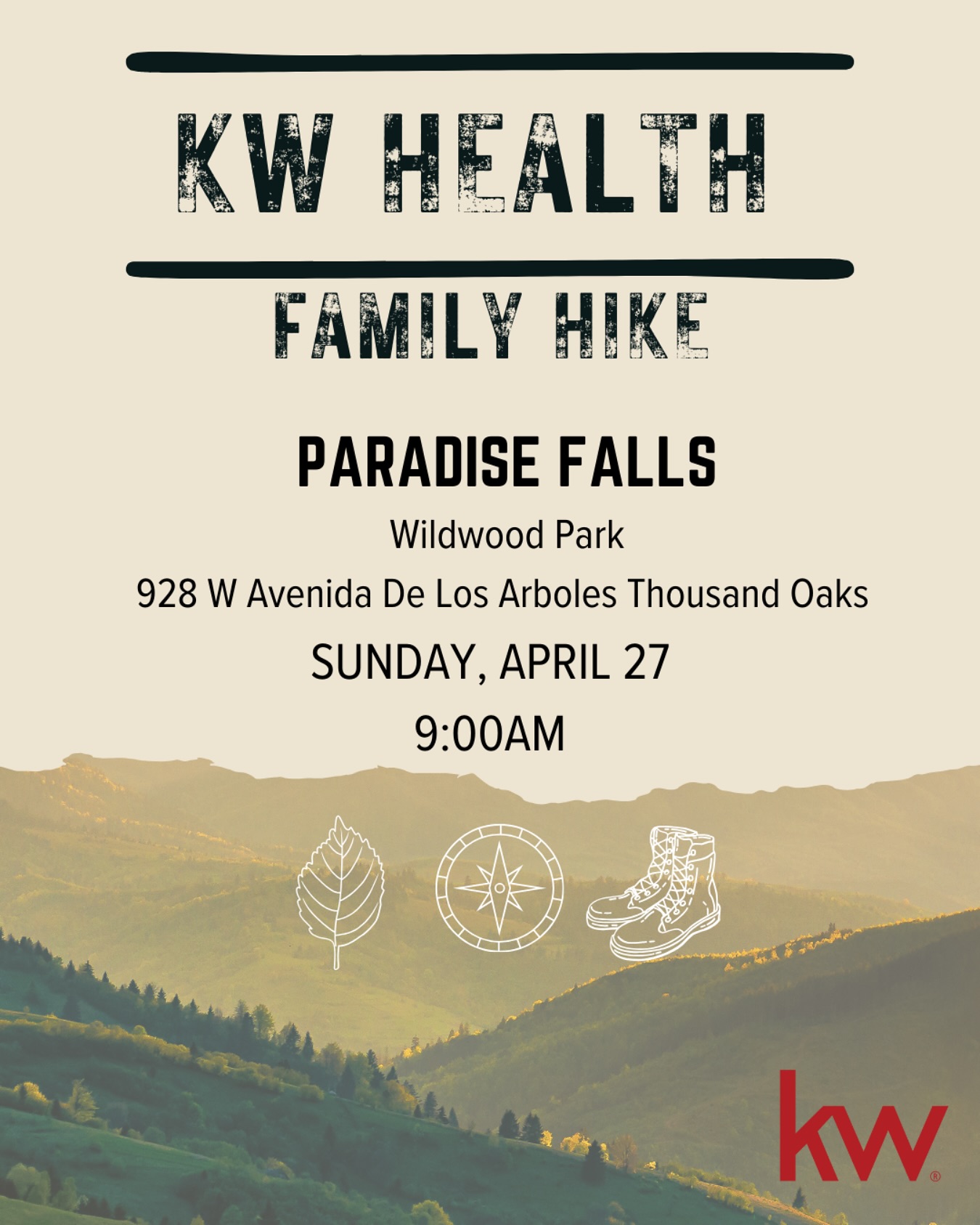 Join us for a KW Family hike.🚶🐕 Bring the family and get some sunshine! 🌞 Sunday, April 27 at 9:00 am.💦Paradise Falls, Thousand Oaks
#kwcommercialsocal #kwhike #commercialrealestate #commercialbroker #realestate