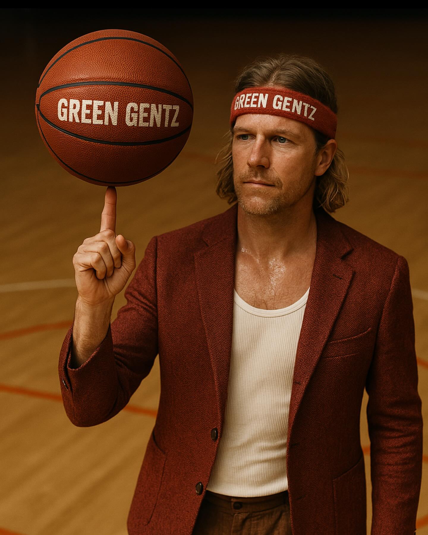USM top eight is here – where Sweden’s top basketball teams battle it out for glory.
But only one team has realised the obvious: to play in handpicked vintage tweed and linen shorts that breathe hope for the future.
Team Green Gentz know that tweed isn’t just a fabric – it’s a source of power. A source of energy, elegance, and surprisingly impressive bounce.
And now they stand there.
Team Green Gentz.
Silent. Focused.
Green Gentz – for those who play sharp, live sharp, and sweat in style. #secondhand #vintage #vintagefashion #preloved #herrmode #tweedjacket #linen #tweed #usm AI Bild