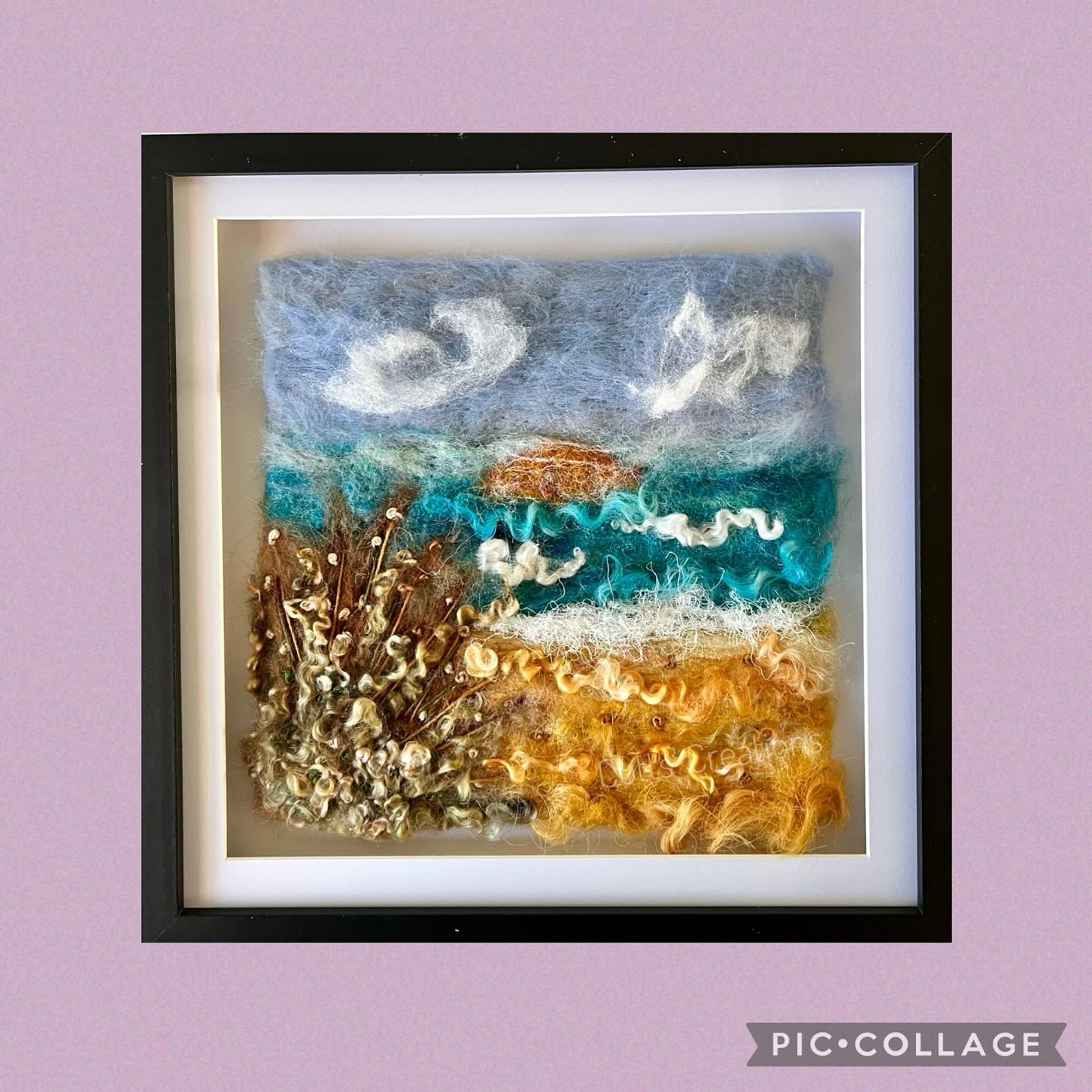 Day 3 of the 30 day @northantsrutlandos challenge is to tell you all about my artwork.
It begins with arranging roving wool into layers into a landscape which are dampened with soapy water. The piece sits on top of layer of bamboo and bubble wrap with a thin net over the top. I then roll everything within the bamboo several times and in different directions to fuse the wool together.
Once dry I then add any unusual types of wool such as dyed Wensleydale to give the art more of a 3D element. I also love to add embroidery for flowers etc.
#northantrutlandos #30daychallenge #nros #needlefeltingartist #woolartist #needlefeltedart #woolart #fibreart #fibreartist #madewithwool #internationalfeltmakersassociation