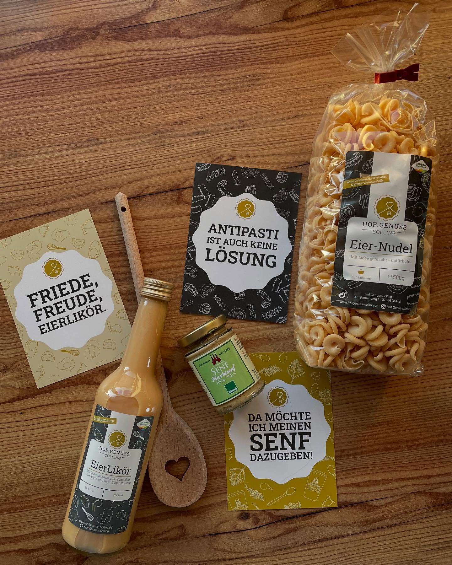 Unser Hof.Genuss-Dreiklang 🫶
#Nudeln #Senf #Eierlikör & das alles #genialregional aus #Dassel
#ehrlichelebensmittel