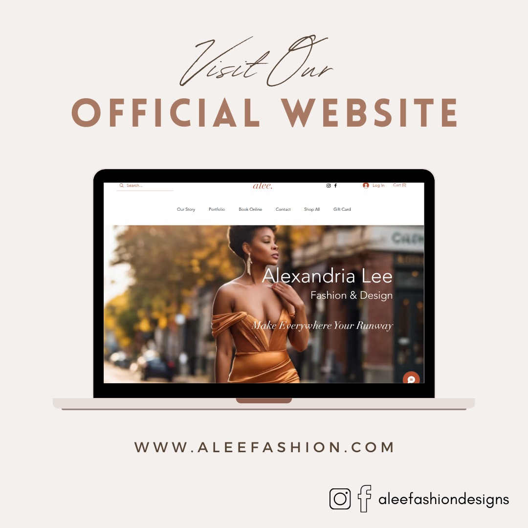 Want to see more?
Check out our portfolio at www.aleefashion.com!