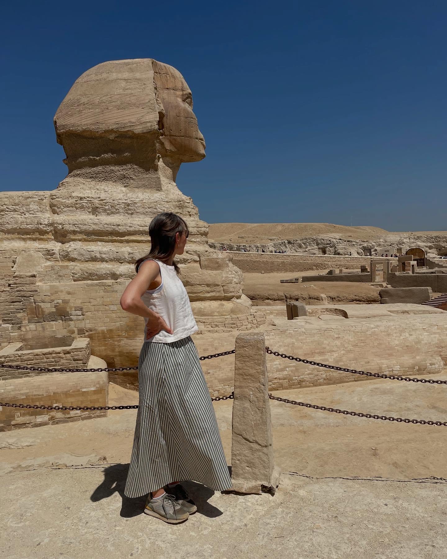 The Giza plateau and the Grand Egyption Museum