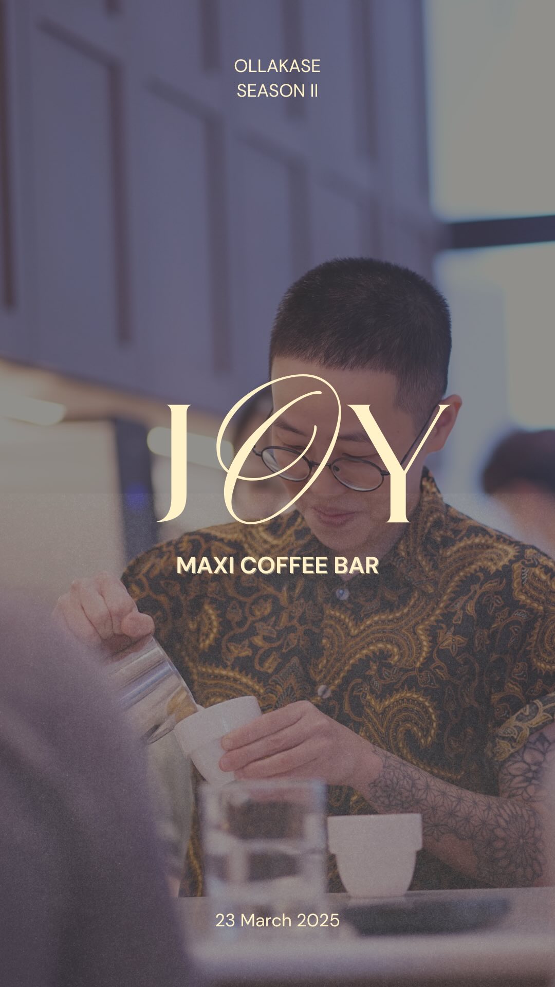 OLLAKASE Experience with Joy (Read on)
Sharing something you’re truly passionate about can feel a little nerve-wracking—like putting a piece of yourself out there and hoping people get it.
For Joy from Maxi, that passion is coffee. But she didn’t just talk about it—she brought people into her world, turning a simple tasting into something much more immersive.
The afternoon kicked off with a little appetiser first. Followed by a milk-based drink made from a unique blend of lactose-free milk, oat milk, and coconut milk—smooth, balanced, and a reminder that even the smallest details can make a big difference.
Then came espresso, but with a twist. Pulled from the Flair 58 @flairespressomaker , a manual espresso machine that requires skill and patience, Joy showed how great coffee doesn’t always need fancy equipment—just the right technique. The result? A silky, juicy shot that pushed past traditional expectations.
Next up: a Panama Geisha, one of the most prized coffees in the world. But instead of just serving it straight, Joy played around with the water, using mineral concentrates from Apax Lab @apaxlab to highlight different flavors. It was a glimpse into a future where coffee isn’t just something you drink but something you can fine-tune, almost like seasoning a dish.
More than just a tasting, the afternoon felt like an invitation—to rethink coffee, to experiment, and to see it as something that’s always evolving. The session ended off with a dessert pairing that reminded her coffee origin trip to Colombia and how through it all, a barista wasn’t just about making drinks.
Joy shared a part of herself that afternoon, something she does so passionately through her creativity and skills at @maxi.coffeebar