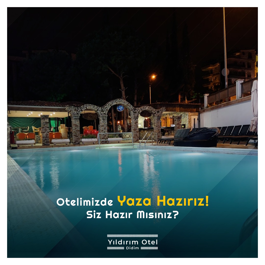 Otelimizde yaza hazırız! Siz de hazırsanız hemen rezervasyon yapmayı unutmayın.
#didim #tatilbudur #yildirimotel #booking #ets #odamax #trivago #kusadasi
