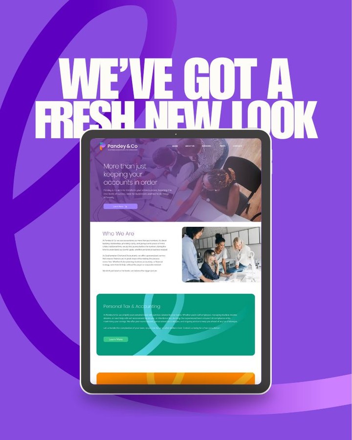 Introducing the New Pandey & Co!
We’re excited to officially unveil the new Pandey & Co.
Over the past few months, we’ve been working behind the scenes to refresh not just our website, but the way we show up as a firm. Because let’s be honest, traditional accountancy isn’t exactly known for being bold, clear, or easy to connect with.
That’s where we’re different.
Our rebrand is about more than just a new logo or colour palette. It’s a reflection of who we’ve become and where we’re going:
A firm that speaks your language, not in jargon
A team that gives honest, actionable advice, no fluff
A service that puts personal connection and business clarity first
🔄 What’s new?
✔ A new look that reflects our bold, modern approach
✔ A tone of voice that’s clear, straight-talking, and human
✔ A redesigned website that’s faster, cleaner, and easier to navigate
Explore services, get to know how we work, or reach out, all without the usual accountant-speak.
Whether you're a long-time client or new to Pandey & Co, we’d love to hear what you think. And if you’re ready to chat about how we can support your business in 2025 and beyond, our door’s open.
– The Pandey & Co Team
Check the link in our bio! 🔗
#accountingservices #accounting #accountingfirm #accountingtips #accountingproblems #taxtips #taxadvice #taxtips #taxandaccounting #accountingsouthampton