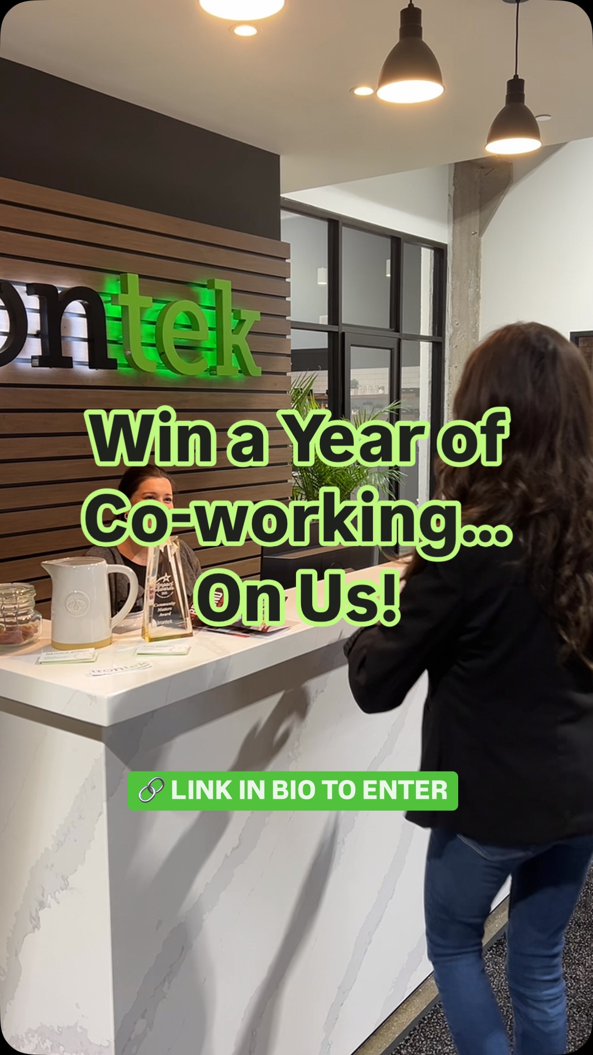 We’re giving one lucky winner a FREE floating desk membership for a full year—valued over $1,200!
Visit irontek.co/contest for full details and enter by April 30th!!!
#beloitwi #ironworkscampus #coworkingspace #sweepstakes