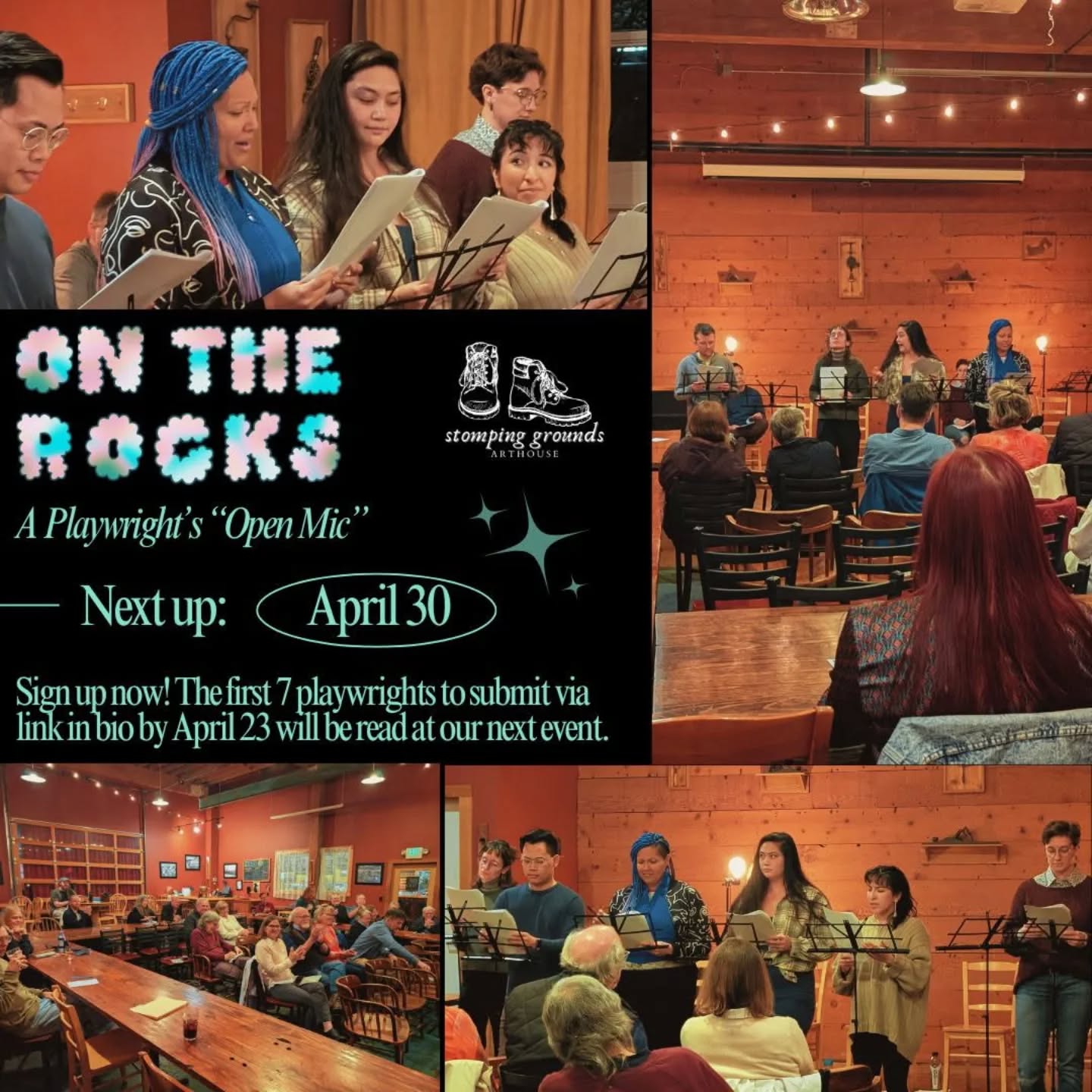 Our first On the Rocks of the year provided a rousing night of new theatre and community. Join us at the next one!
And, if you're a playwright, we're accepting submissions! Sign up to have some pages cold read by our incredible actors on Wednesday, April 30.
#portlandtheatre #newworks