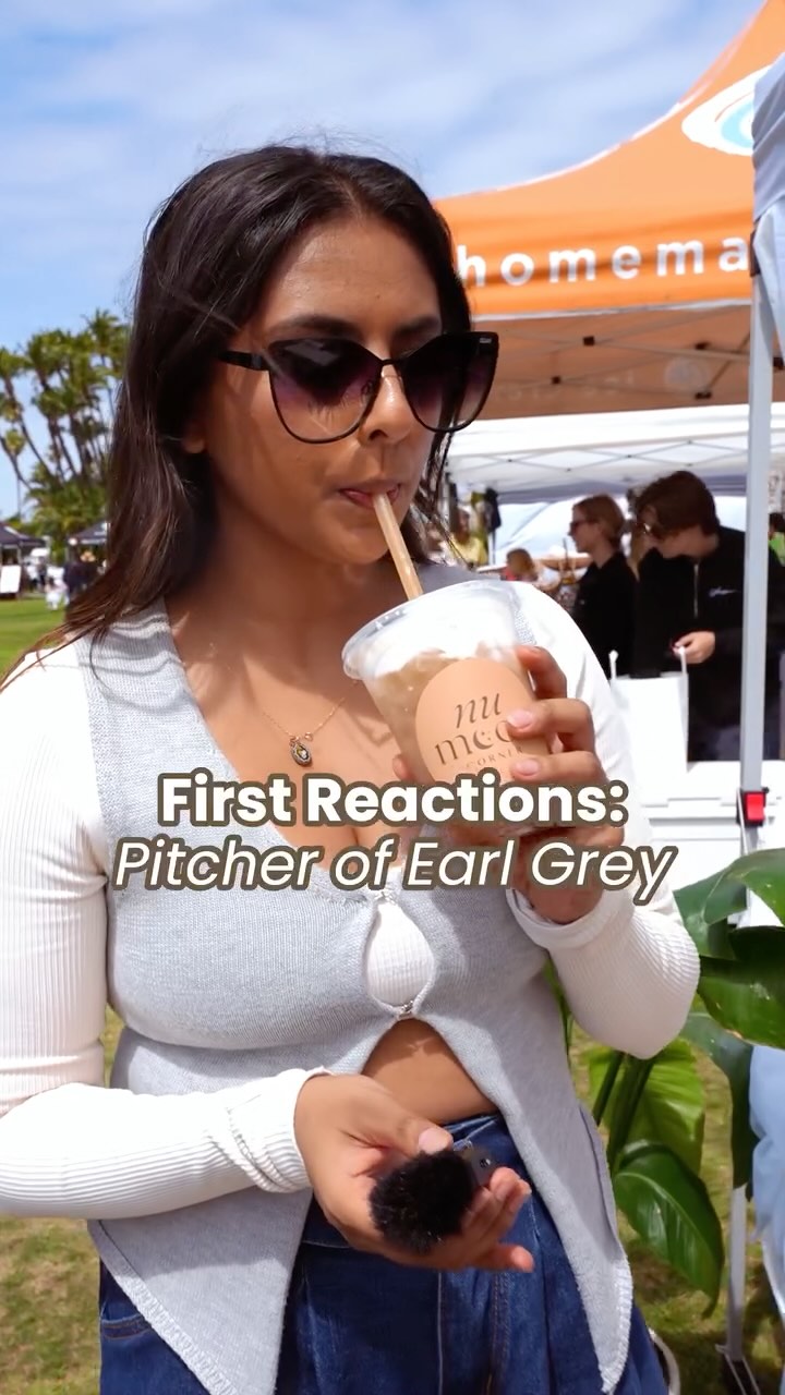 Getting some first reactions for our drink - The Pitcher of Earl Grey.
We wanted to steer away from having drinks that were loaded up with unhealthy sugars. That's why we ended up going with date syrup, it's a healthy way to sweeten up any drink without the guilt.
--
For future events, our menu is going to be interchangeable so you'll never know what we'll have at our next one!