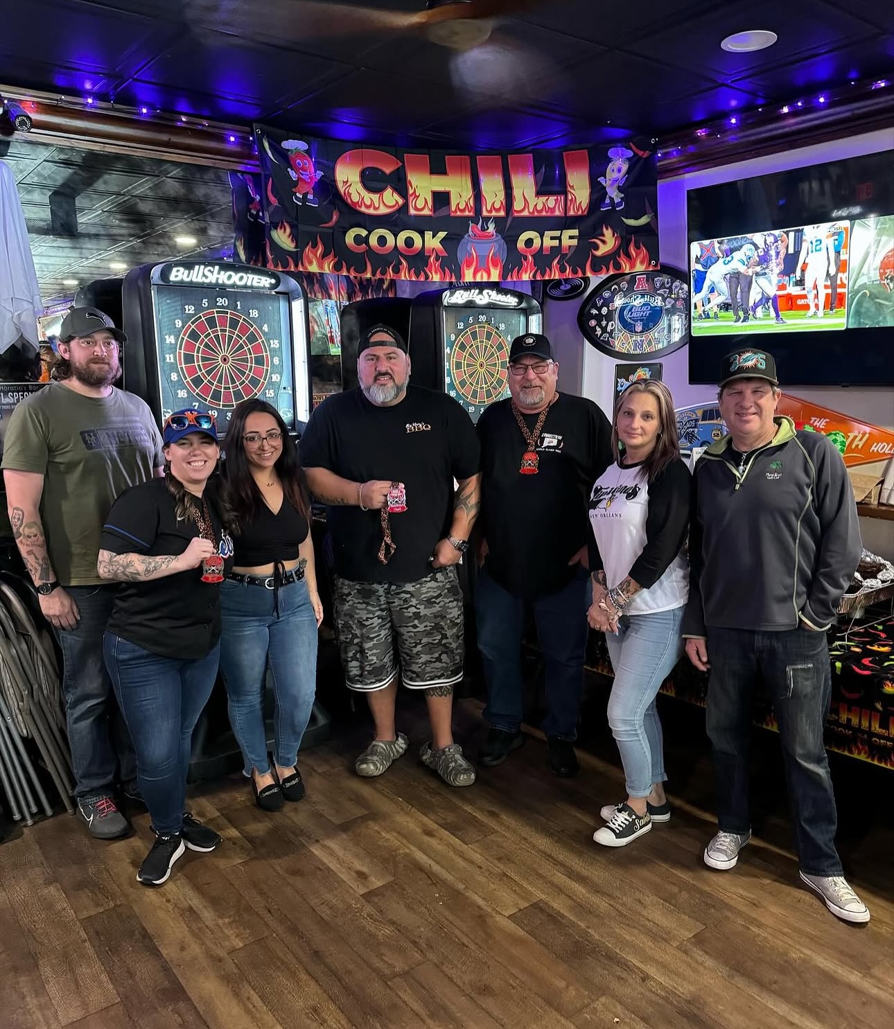 Our 4th bi annual chili cook off is coming up this Sunday! 🌶️ We still have a few spots left for some more cooks or stop in and be a judge!🫑 $8 Espresso martinis, $3 Bud/Bud lights, and $5 apple pie moonshine shots until 3pm! Thank you to all of our past contestants!