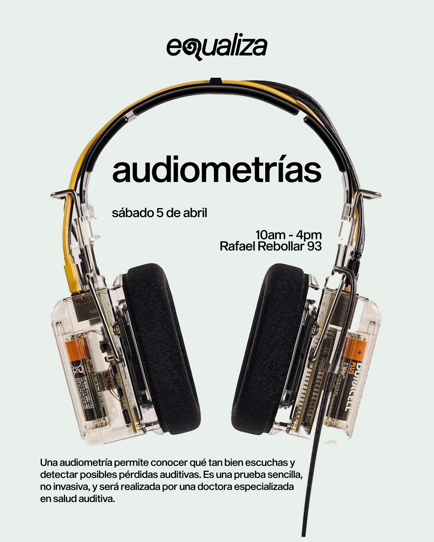 este Sábado 5 de abril
si tienes tinnitus (zumbidos en el oído)
Estaremos haciendo pruebas auditivas y consultas en Equaliza con una doctora especialista
Además, a la 1PM
tendremos una plática de introducción a una técnica para aliviar el tinnitus
empezamos a las 10am, acabamos 4pm
en Rafael Rebollar 93
#tinnitus #tinnitusrelief #acufeno #audiometria
