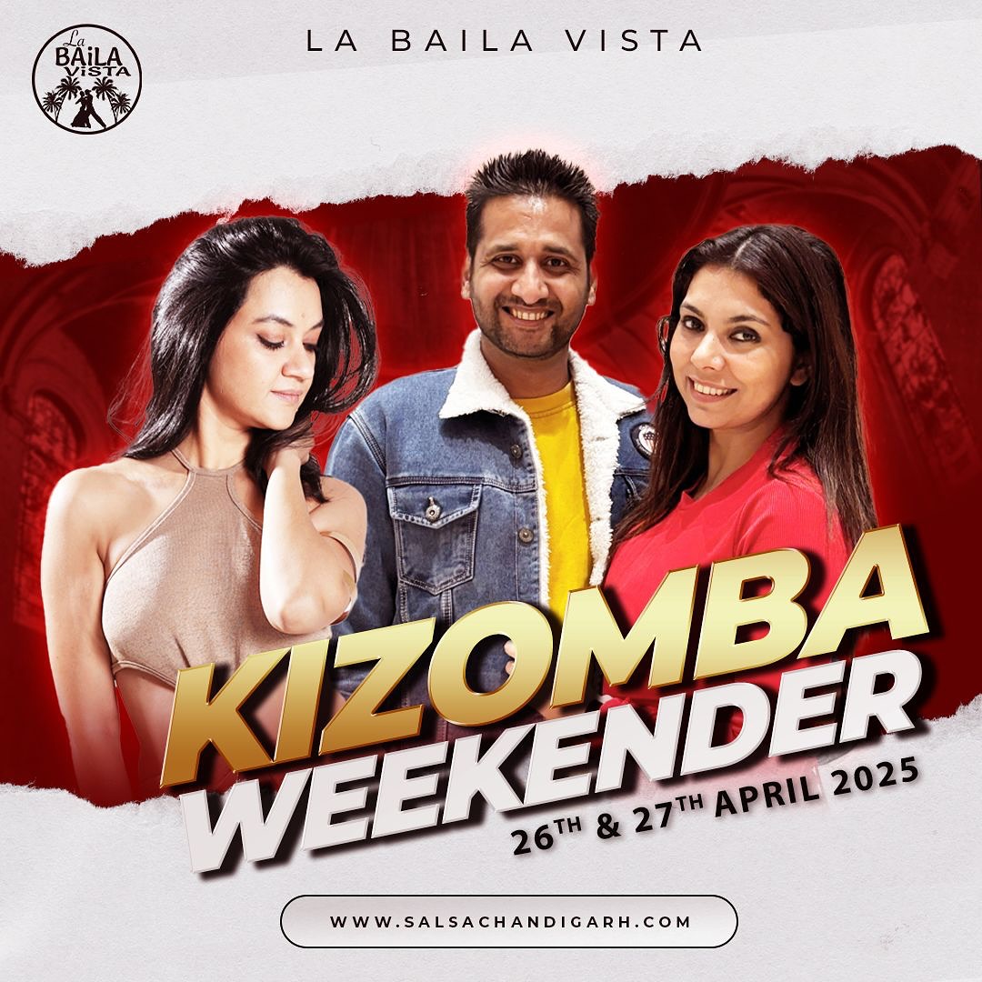 🔥 KIZOMBA WEEKENDER – Immerse Yourself In The Magic Of Kizomba!🔥
Chandigarh, it’s time to step into the magic of Kizomba! 💃🕺 Join us for an electrifying Kizomba Weekender on 26th & 27th April featuring none other than the phenomenal Naina & Himanshu Chandwara and Deepika Neb!
✨ Transform Your Dance! Learn from the best as they break down technique, connection & musicality.
🎶 Social Nights x 2! Dance your heart out both Saturday & Sunday with an exclusive DJ set.
💥 No Partner Needed! Just bring your energy, and we’ll bring the vibes.
🔥 Unmatched Atmosphere! Meet amazing dancers, vibe with the community, and lose yourself in the rhythm.
📍 Venue: Bodyzone Fitness & Spa, Chandigarh
📅 Dates: 26th & 27th April
This isn’t just a weekend—it’s an experience! Book your spot now & let’s make magic on the dance floor! 💃✨
For more details visit www.salsachandigarh.com/events
#kizombaweekender #kizomba #urbankiz #partnerdance #feeltheconnection #dancewithoutlimits #socialdancevibes #chandigarhevents #kizombalove #letskizomba