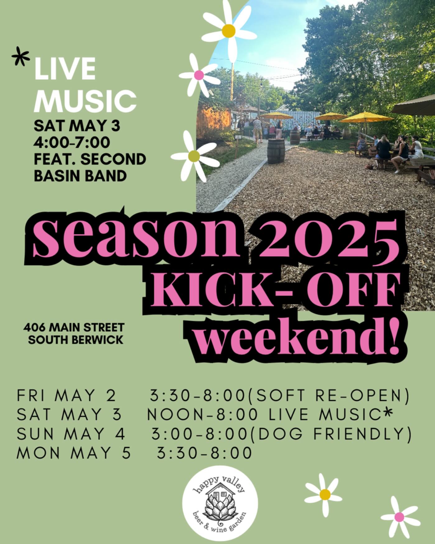 Let the countdown begin!
.
.
.
#beergardenseason #getoutside #drinklocal #craftbeer #savorcraftbeer #southberwickmaine #rollinsfordnh #dovernh #portsmouthnh #livemusic #drinkoutside #beergardenweather