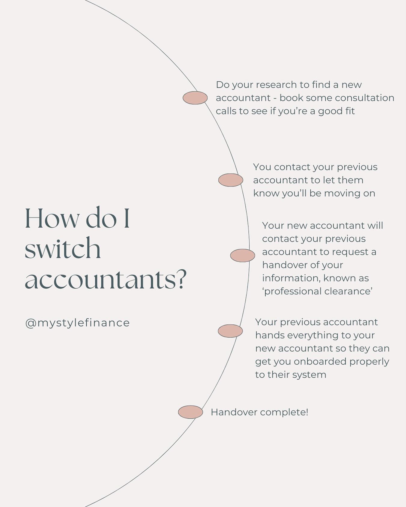 Want to switch accountants but feel stressed about the process? We get it - it’s super easy to just stay put where you’re at as it’s comfortable.
We promise that switching accountants really couldn’t be easier - all you need to do is find the right one for you and they’ll do the rest! We’ll request a full handover from your previous accountant and will make contact with HMRC to tell them of the switch. 🙌
#accountants #smallbusiness #smallbusinessuk #womeninbusiness #freelancer