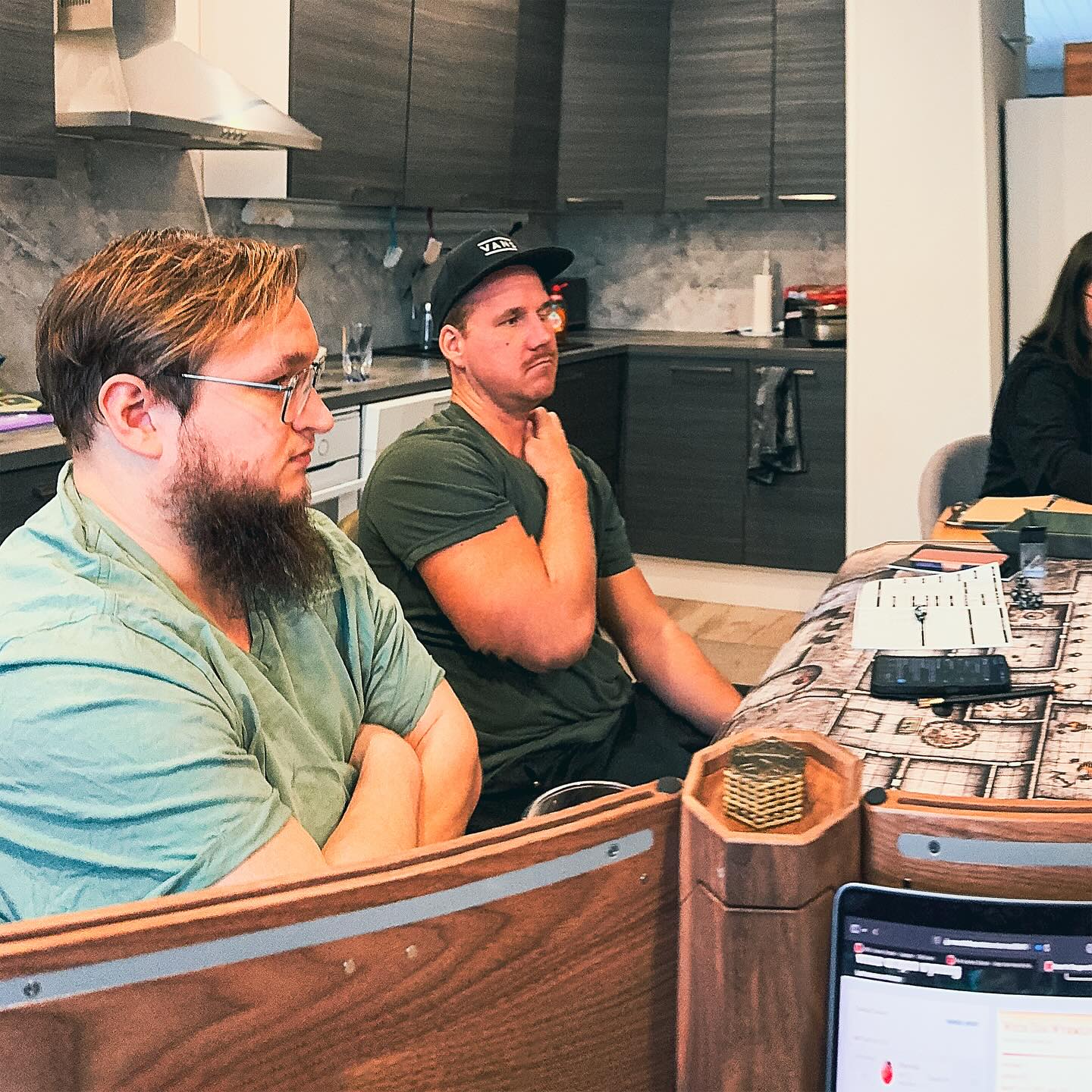 The exploration of the Sunless Citadel continued! After a fierce battle against goblins, the group had to take a moment to rest and reconsider their plans. They decided to return to the kobolds they had encountered earlier and report that the goblins had been driven from the citadel’s corridors.
The group also attempted to renegotiate their dragon-hunting agreement, but the kobold queen would not hear of it, forcing them to resume the hunt. This time, however, they had additional reinforcements to deal with the dragon.
The party attempted to ambush the sleeping dragon, but the overly eager kobold guards ruined the element of surprise, and a fight became inevitable. Enraged at the betrayal, the furious dragon unleashed its wrath, killing the kobolds… and nearly taking the adventurers with them.
The brutal battle ended when a well-placed sleep spell sent the dragon crashing onto the stone floor, unconscious. This gave the party the opportunity to restrain and transport it alive back to the kobolds. Mission accomplished! As a reward, the group received gold and a key that fit the lock of a mysterious door near the entrance of the citadel. Without hesitation, they set off to explore it after resting.
Beyond the door lay dust-filled chambers, rigged with traps meant to deter unwanted guests. The party overcame these easily, but nothing could have prepared them for what waited in the final room.
At the center of the chamber stood a massive stone sarcophagus. As the lid was pried open, an ancient, mummified troll stirred—very much alive and very hungry! A desperate battle ensued, nearly ending the adventurers’ journey for good. Blows were exchanged, and things looked dire, but against all odds, the group managed to bring the horror down!
A TPK was incredibly close this time, but fortunately, the adventure continues!
#dungeonsanddragons #dnd5e #dnd #sunlesscitadel #faerun #faerûn #swordcoast #tabletoproleplayinggames #ttrpg #ttrpgs #dungeonmaster #dmlife #gamemaster #gamemasterlife