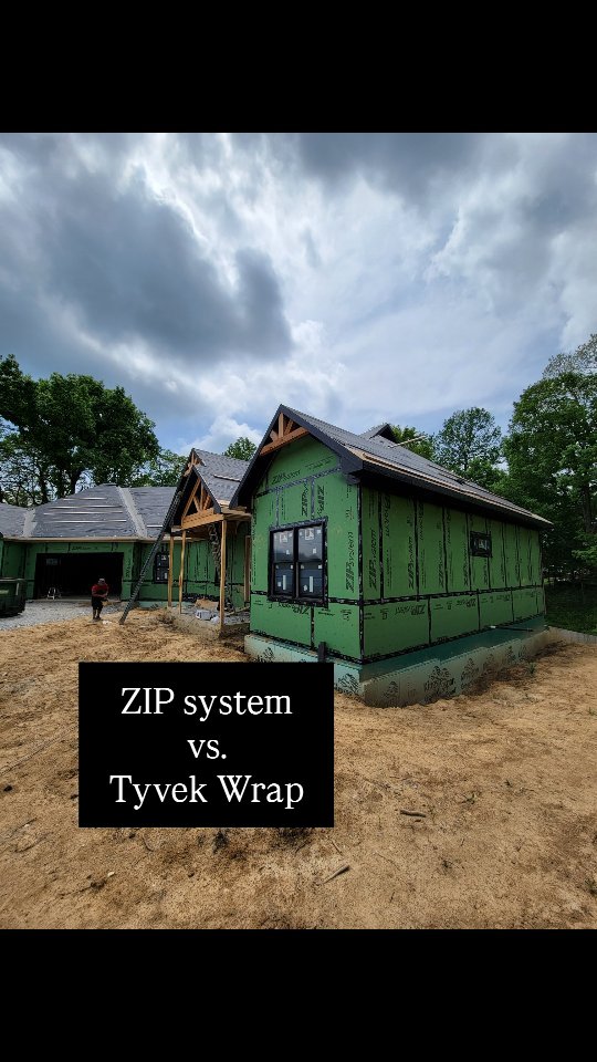 You should be asking builders,
"What building materials do you use?"
Rather than price/sq ft.
This is a prime example.
The ZIP system can be more costly but provides:
📍 Increased durability against wind/weather
📍 Superior energy efficiency
📍 30 year warrantee
Vs. Tyvek's 10 year warrantee.
Plus, Tyvek wrap is more dependent upon installation technique, than the ZIP system.
Ask the builders you're interviewing what they would use on your home.
#newbuildhomes #newconstructionhomes #newbuilds #newconstruction #newbuildinspo #newbuild #newbuildhouse #newbuildhome #newconstructionhome #newbuildjourney #indiananewconstructionhome