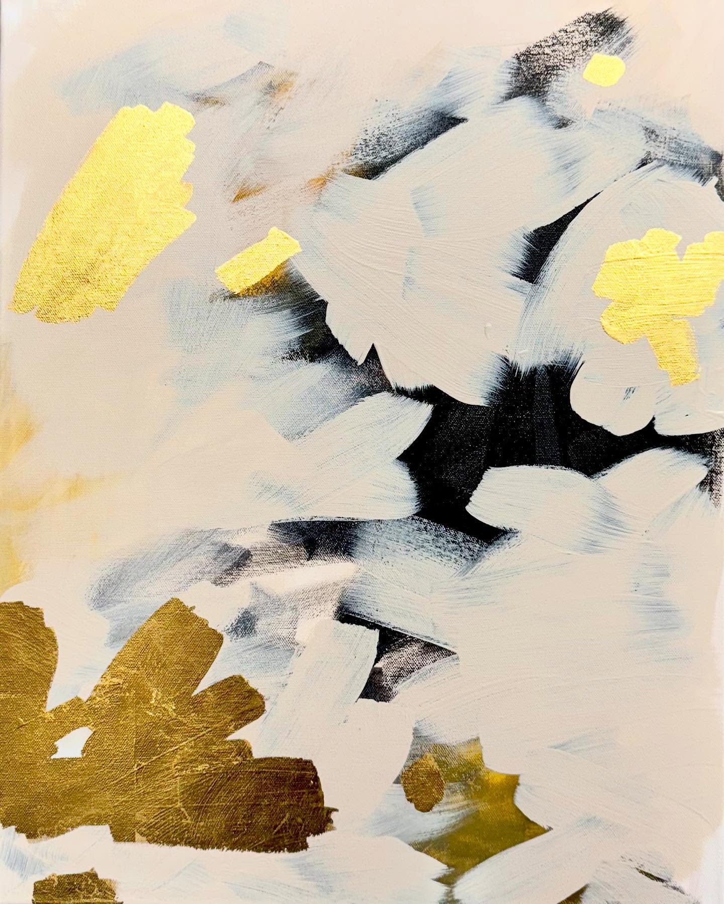 Flutter, Gold and Black
24K Gold Leaf and Acrylic on Canvas
This piece sold in last month’s show, but still wanted to share since it was one of my favorites 🖤 Glad it is going to a new home!