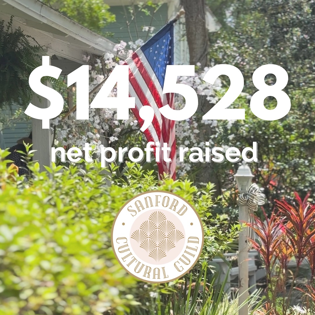 We’re thrilled to share that this year’s Sanford Historic Garden Tour raised $14,528 after expenses—double what we raised last year! 💫🌸
What started as a humble idea is quickly blossoming into one of Sanford’s most beloved community events, and we couldn’t do it without the incredible support of our homeowners, volunteers, sponsors, artists, musicians, vendors, and everyone who attended.
From the bottom of our hearts, thank you for being part of this mission and helping Sanford bloom! 🙌🏼🌸💕