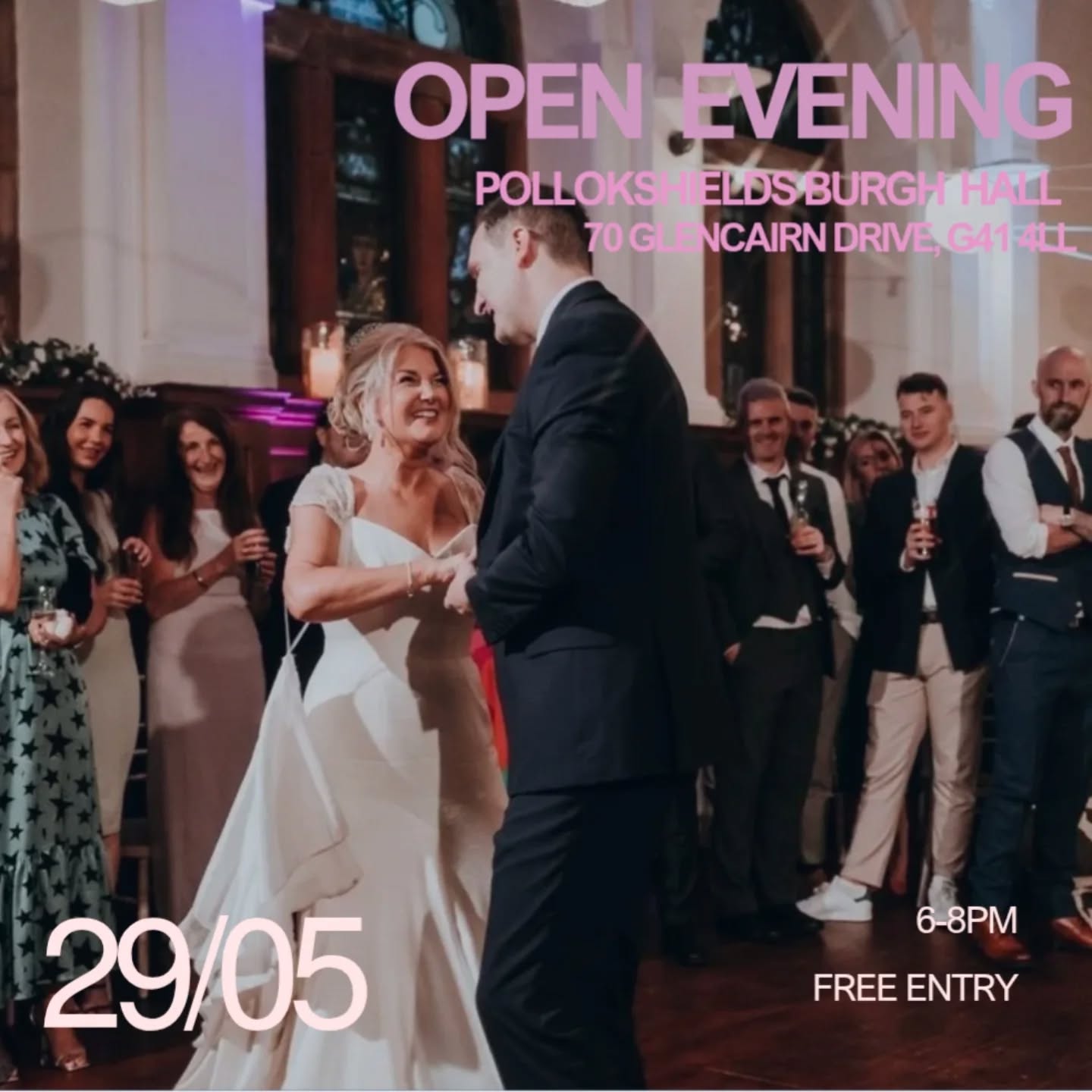 ✨ Open evening ✨
Thursday 29th May - 6-8pm - free entry
.
Come see our beautiful hall under the twinkling lights and imagine how your day can look as spectacular in the evening as it does during the day.
.
Meet some of the vendors who help make people's weddings the best they can be and ask all those questions you've got jotted down.
.
Find us on eventbrite to note your interest.
https://www.eventbrite.co.uk/e/pollokshields-burgh-hall-open-evening-tickets-1316189691799?aff=oddtdtcreator
.
#pollokshields #pollokshieldsburghhall #glasgow #glasgowweddingplanning #glasgowweddingvenues #glasgowweddingvenue #weddingvenueglasgow #weddingscotland #weddingvenuesglasgow #wesdinginspiration #weddinginspo #weddingglasgow #weddingsuppliersglasgow #weddingday #weddingvenue #weddingplannerscotland #weddingsinscotland #newlyengaged #engagedscotland #engaged #uniquevenueglasgow #historicvenueglasgow #uniquevenue
