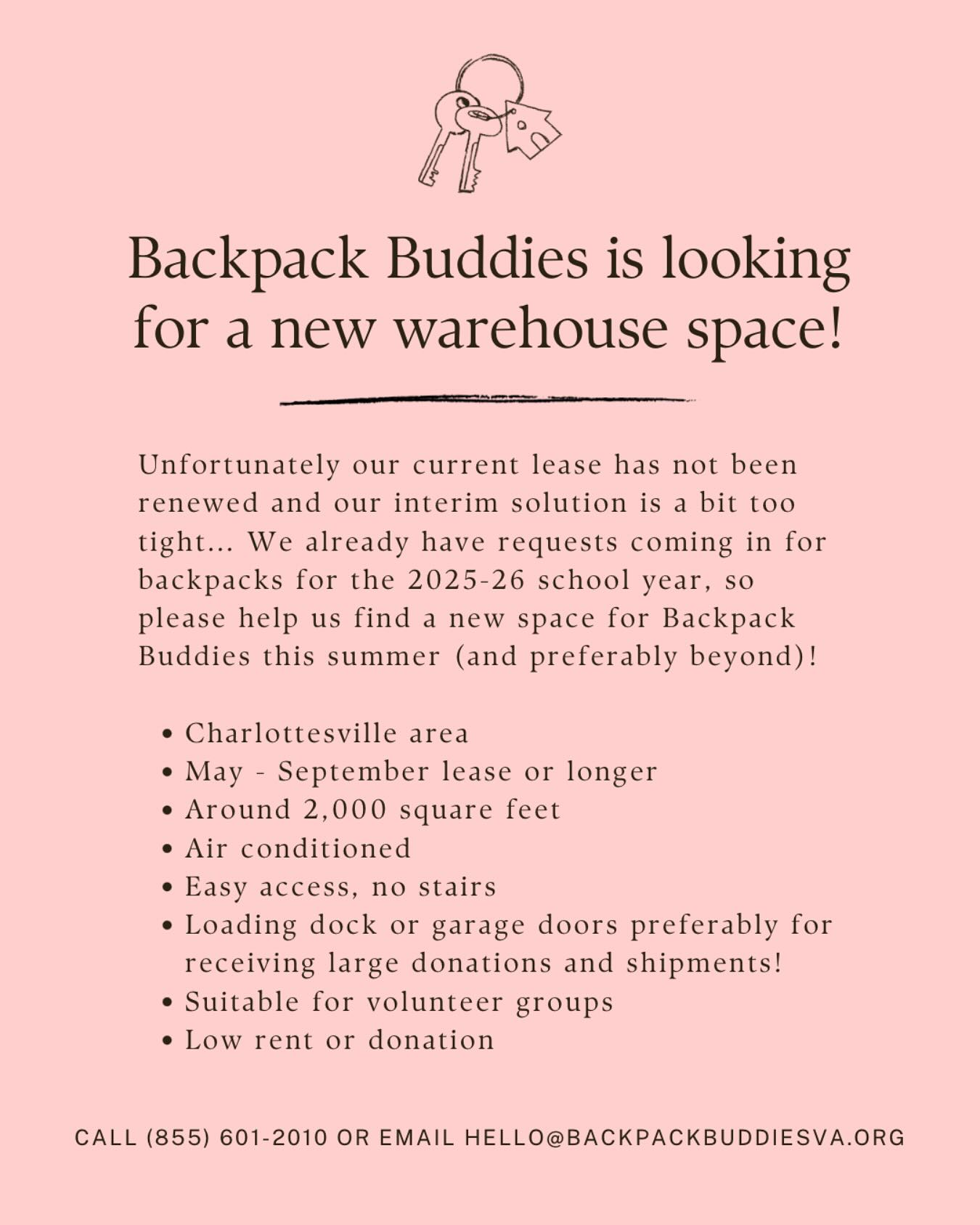 Only a few months until summer and unfortunately we’re looking for a new space! Please share with anyone who might be able to help!