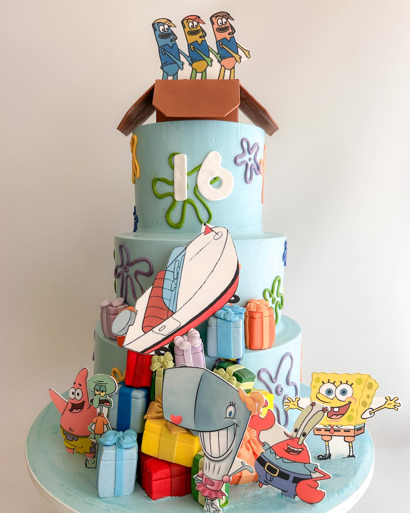 🎶It’s all about you, girl, on your 16th birthday!🎶
#spongebobcake #sweet16cake #16thbirthdaycake #pearlsbirthday