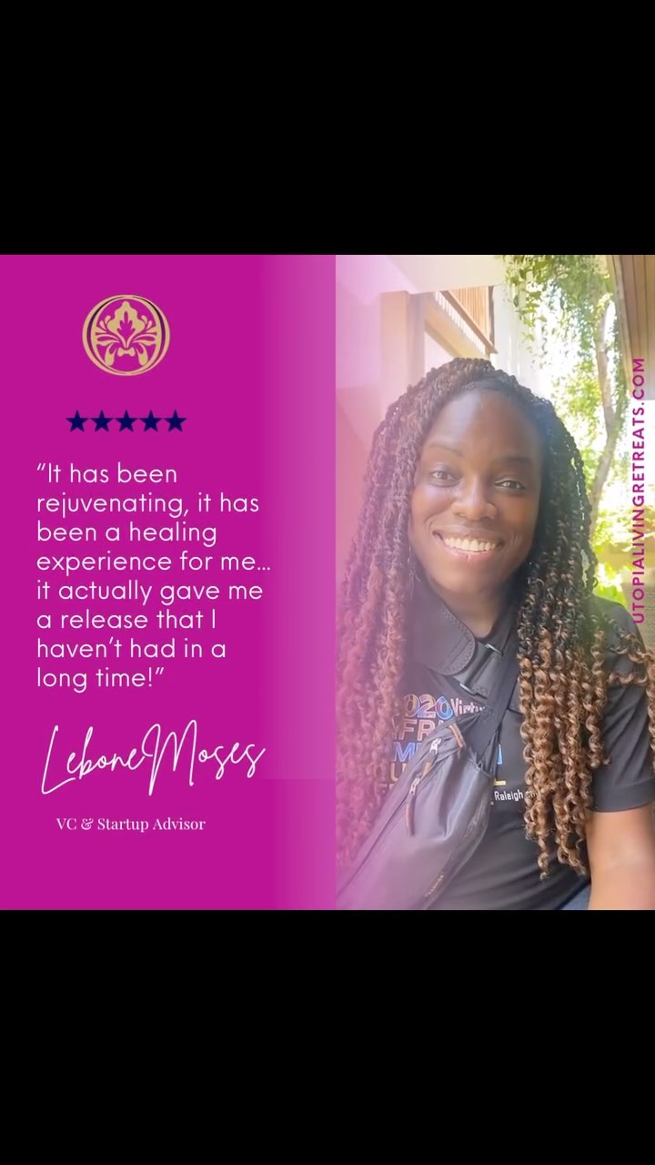 “Rejuvenating. Healing. Transformative. ✨”
Our Utopia Experience – Bali Retreat was more than just a getaway; it was a space for deep renewal, reflection, and release. Hear from Lebone Moses, VC & Startup Advisor, as she shares how this journey provided the healing and reset she truly needed.
Are you ready to journey with us on the Utopia experience Baly 2025?
Ready to experience your own breakthrough? Stay tuned for our next Utopia Global Wellness Retreat! 🌍💫
We have only 2 spaces left. Register Today @: www.UtopiaLivingRetreats.com
#UtopiaExperience #WellnessRetreat #BaliRetreat #HealingJourney #MindBodySoul #WomenWhoLead