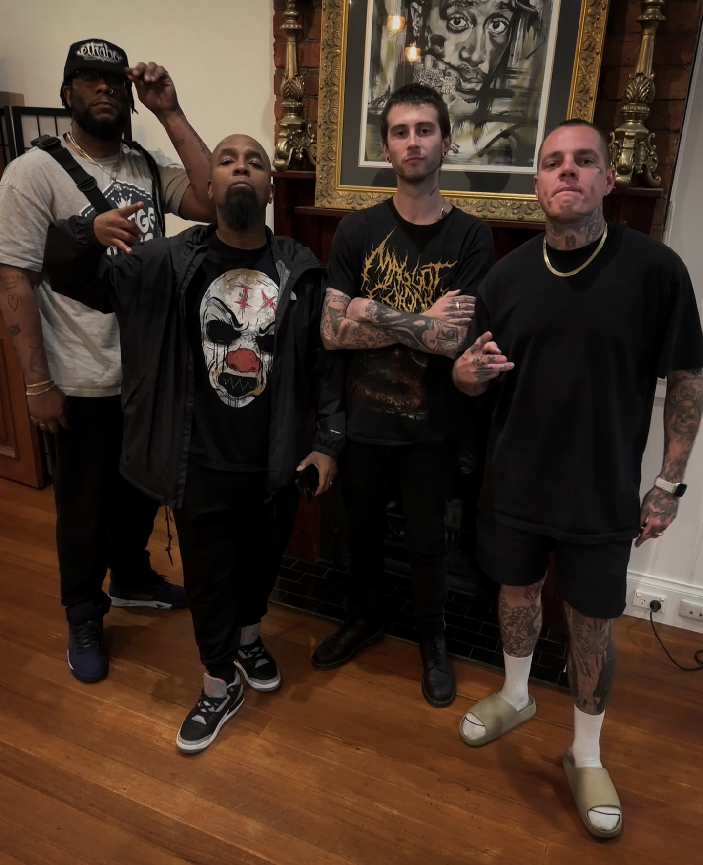 ⚜️ Last week @therealtechn9ne and the crew @ethabojackson @potluck1ton came through Oculus to cop a few tattoos before the show ✨ Thanks for coming through again, was good to reconnect at the new location this time 👊⚜️
-
#OculusTattoo #OculusManor #TechN9ne #TechNine #OG #Rap #Tattoos #Melbourne #Australia