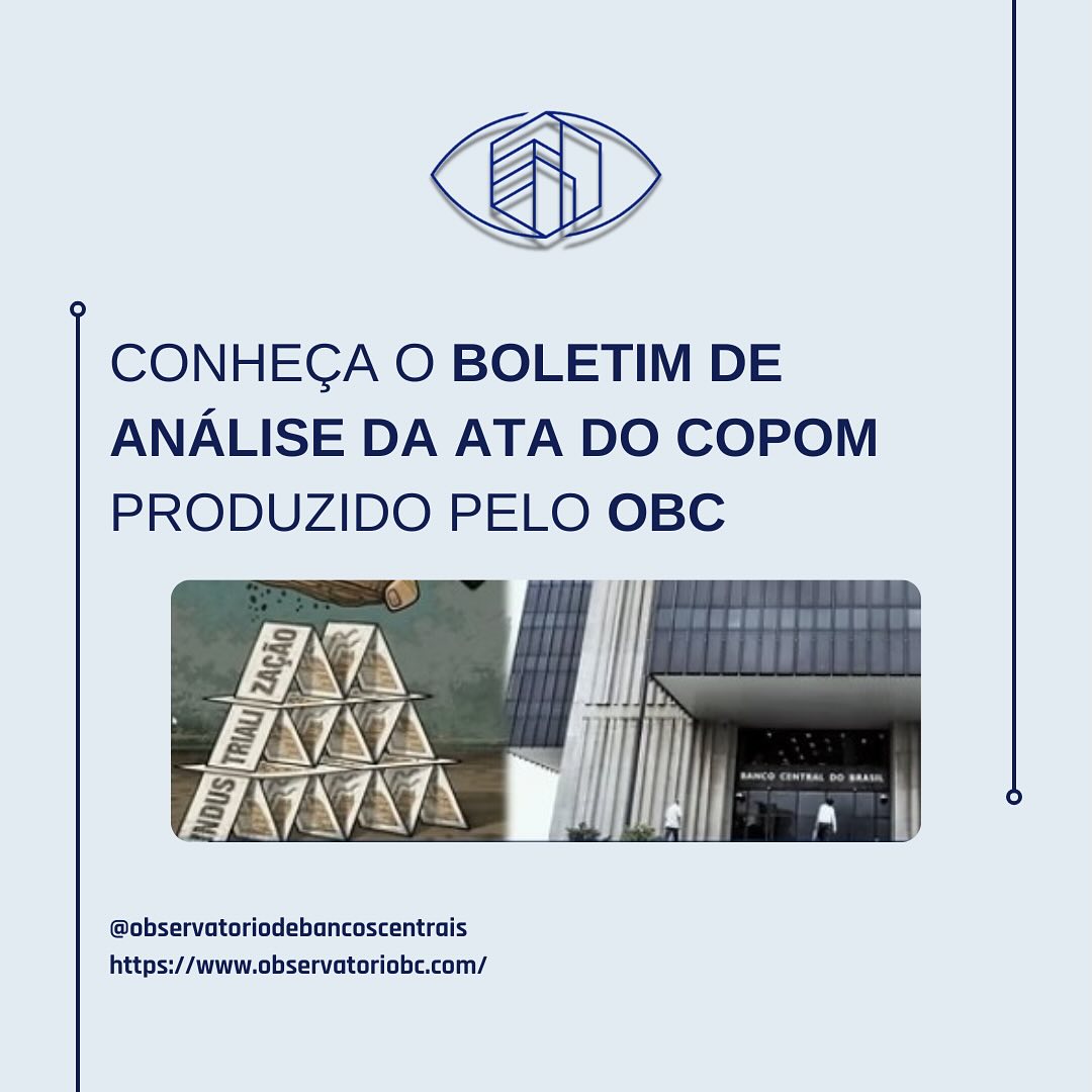 A decisão do Copom e os desdobramentos do cenário internacional possuem implicações diretas para a economia brasileira. O relatório completo, disponível em nosso site, apresenta uma análise detalhada sobre os impactos da política monetária, a influência do ambiente externo e as perspectivas para os próximos meses.
#bancocentral #bancocentraldobrasil #copom #politicamonetaria #observatorio #boletiminformativo #boletim