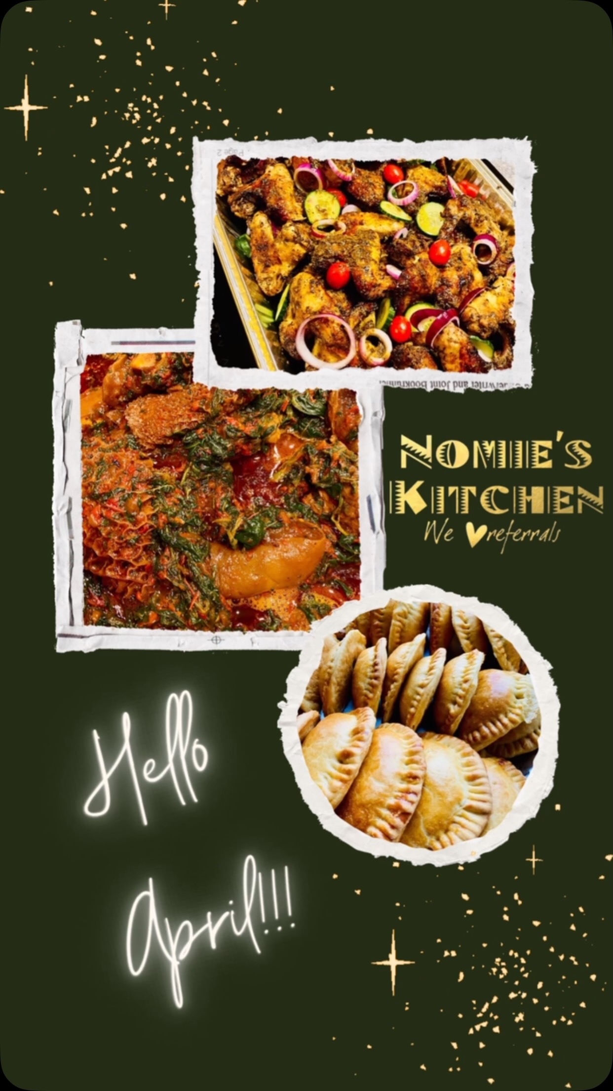 Hello April!
We’re stepping into a new month with hearts full of gratitude. “All our lives You have been faithful…” — and it’s only by the Goodness of God that Nomie’s Kitchen has come this far.
Thank you to everyone who’s supported us — from the orders to the shares, the prayers to the follows. We see you, we appreciate you.
This April, we’re believing for more:
More growth, more blessings, and more amazing food experiences for you all!
Follow us, tag a friend, and place your orders with Nomie’s Kitchen. Let’s make this month delicious together!
#nomieskitchen #HelloApril #GoodnessOfGod #GratefulHearts #SupportSmallBusiness #FoodieFaith #AprilVibes